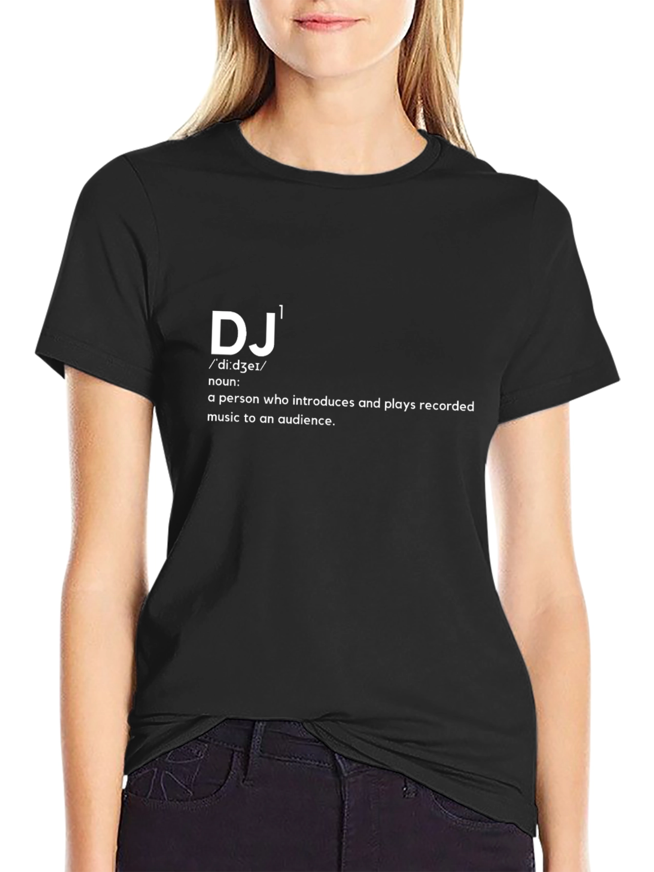 DJ Definition Black T-Shirt - Music Lover Tee