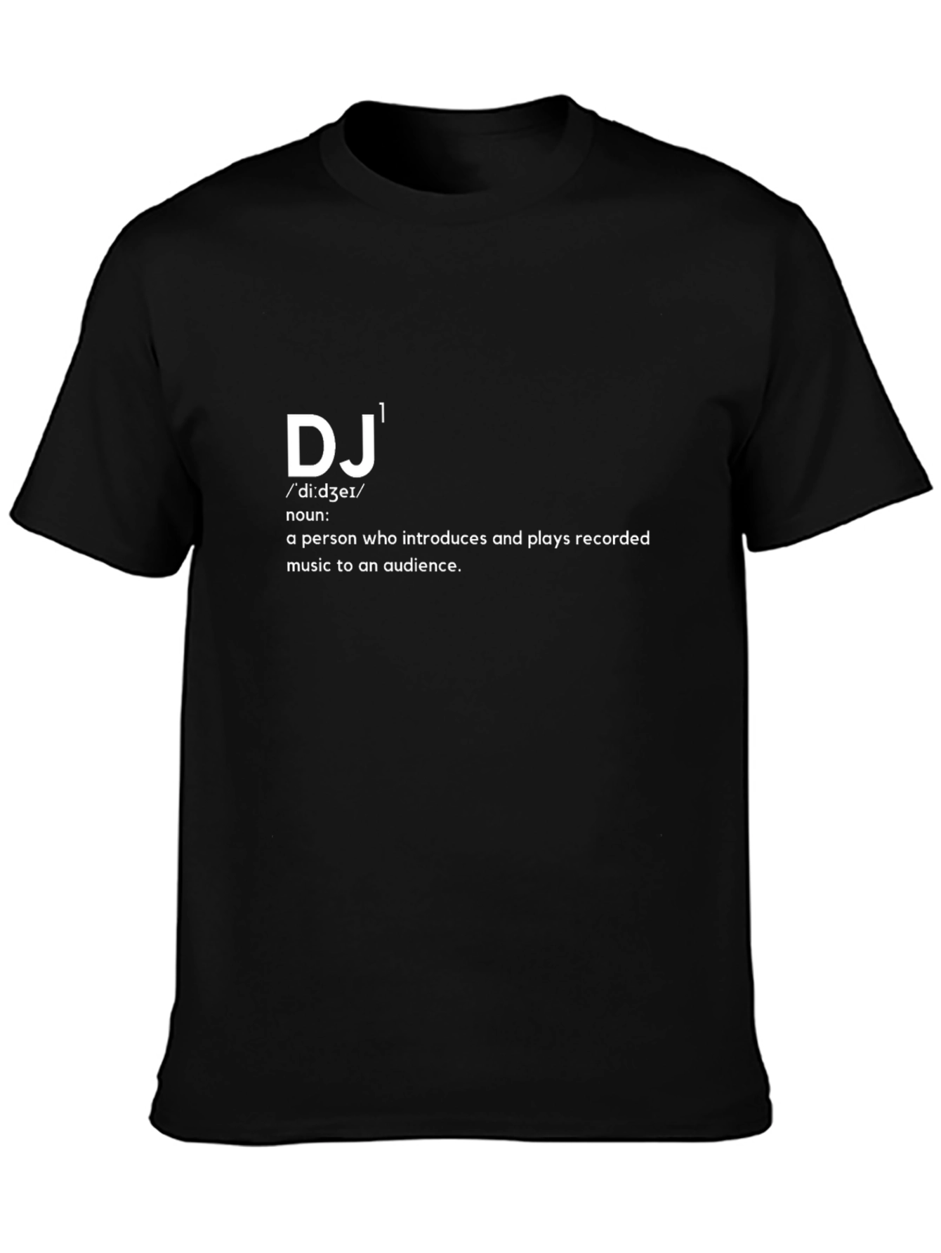 DJ Definition Black T-Shirt - Music Lover Tee