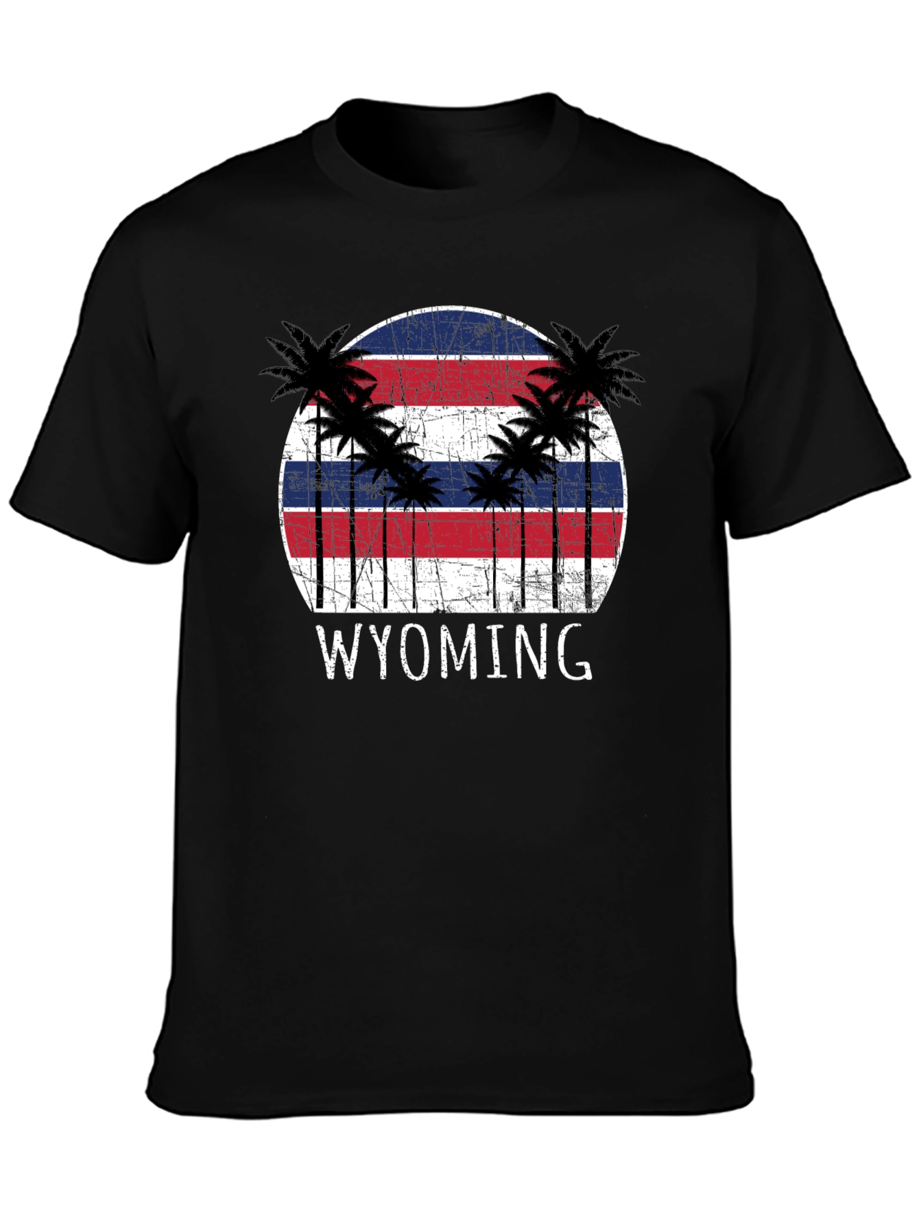 Wyoming Palm Tree Graphic T-Shirt