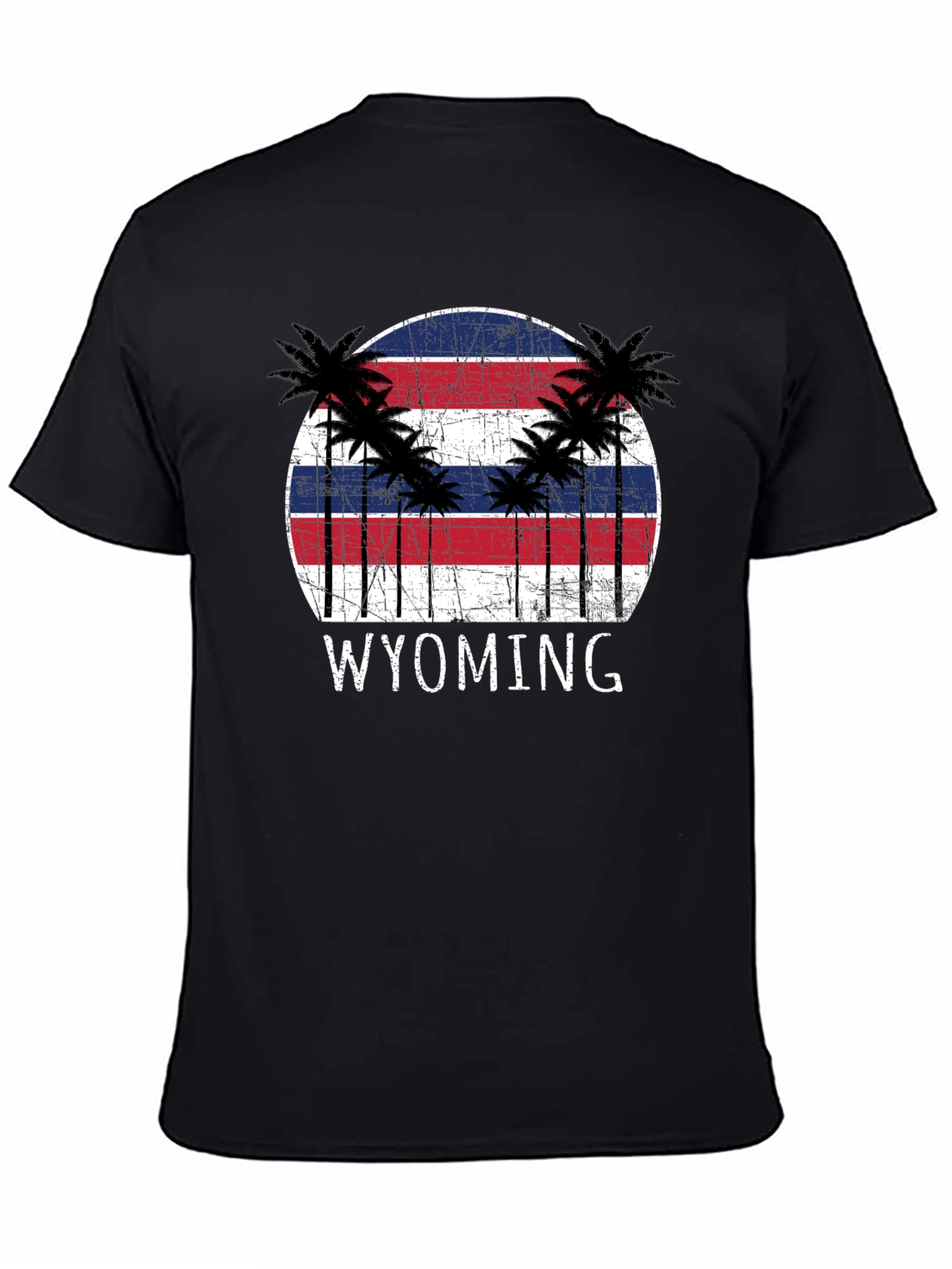 Wyoming Palm Tree Graphic T-Shirt