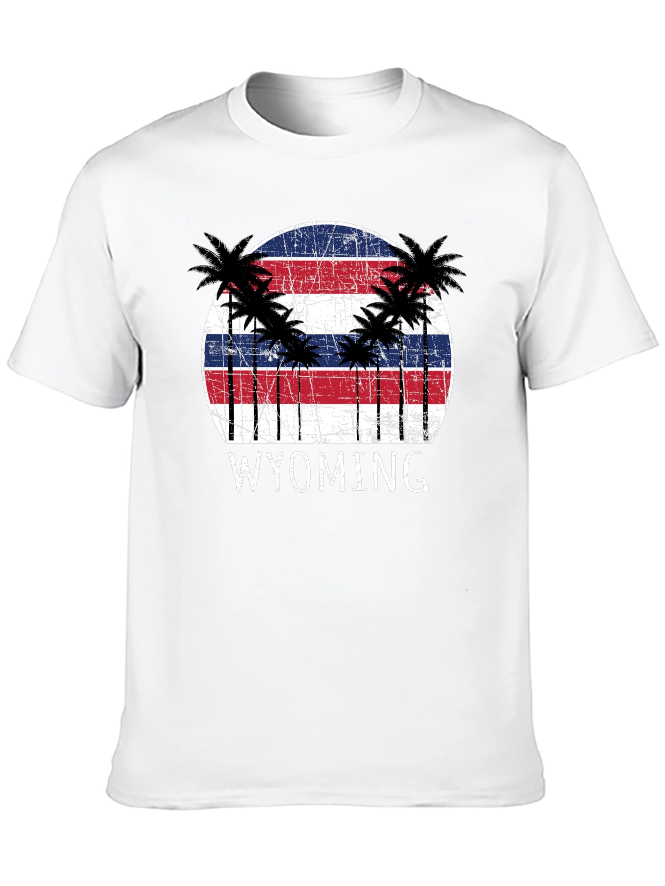 Wyoming Palm Tree Graphic T-Shirt