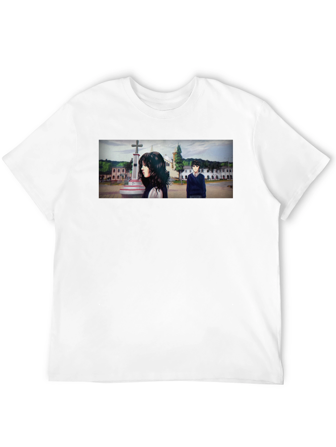 Anime Scene Graphic Black T-Shirt