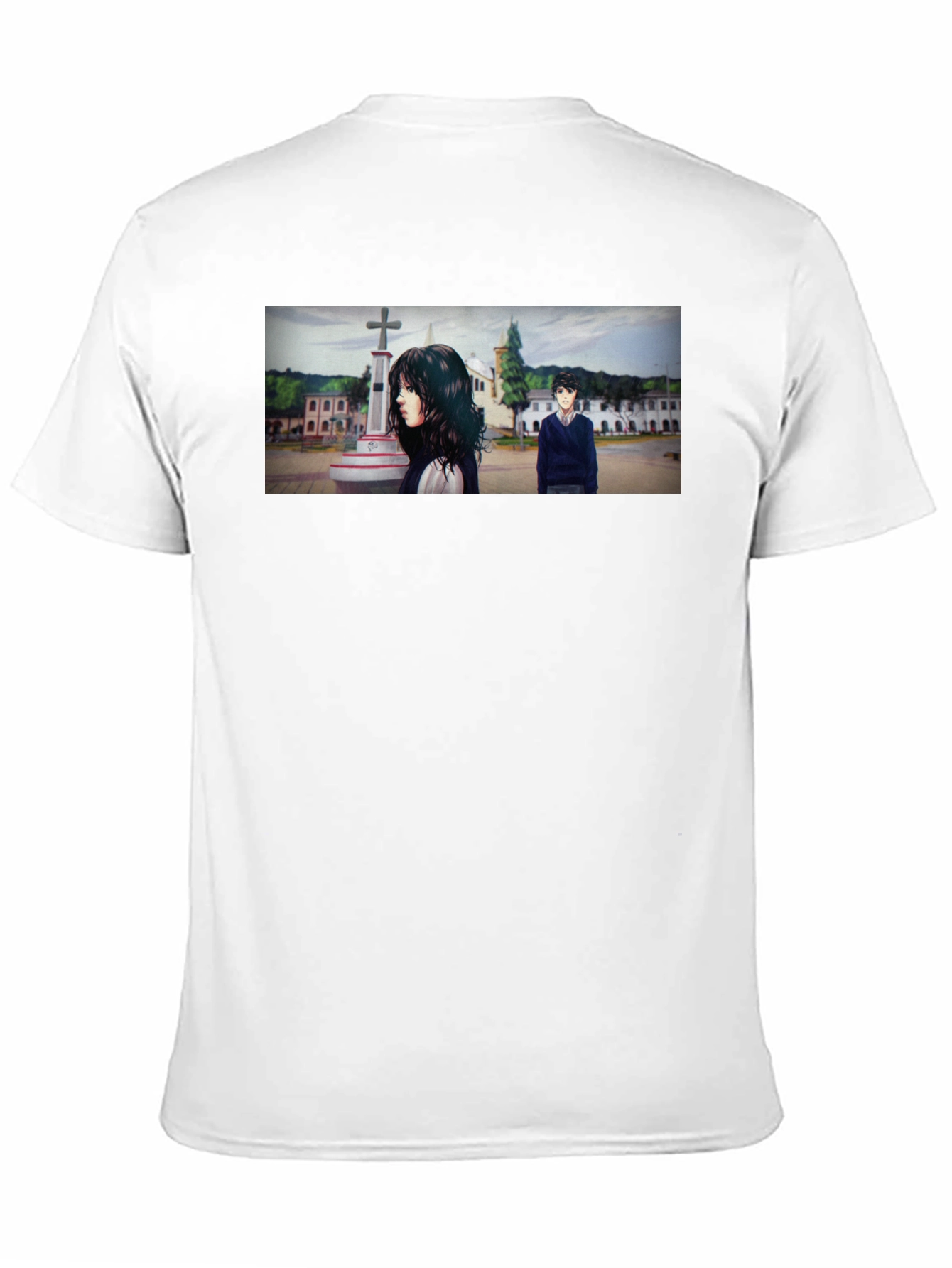Anime Scene Graphic Black T-Shirt