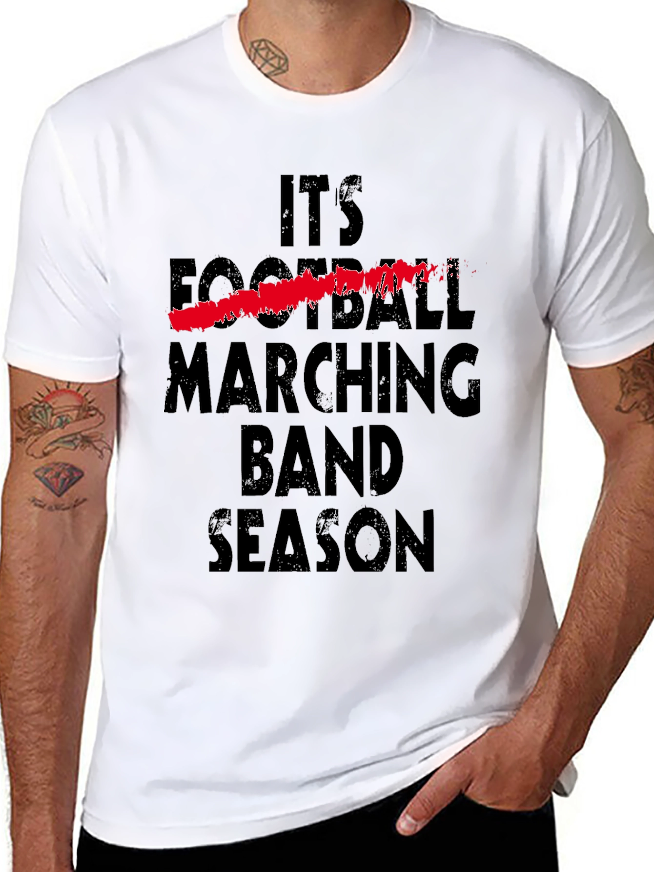 Marching Band Season T-Shirt - Unisex Black Tee