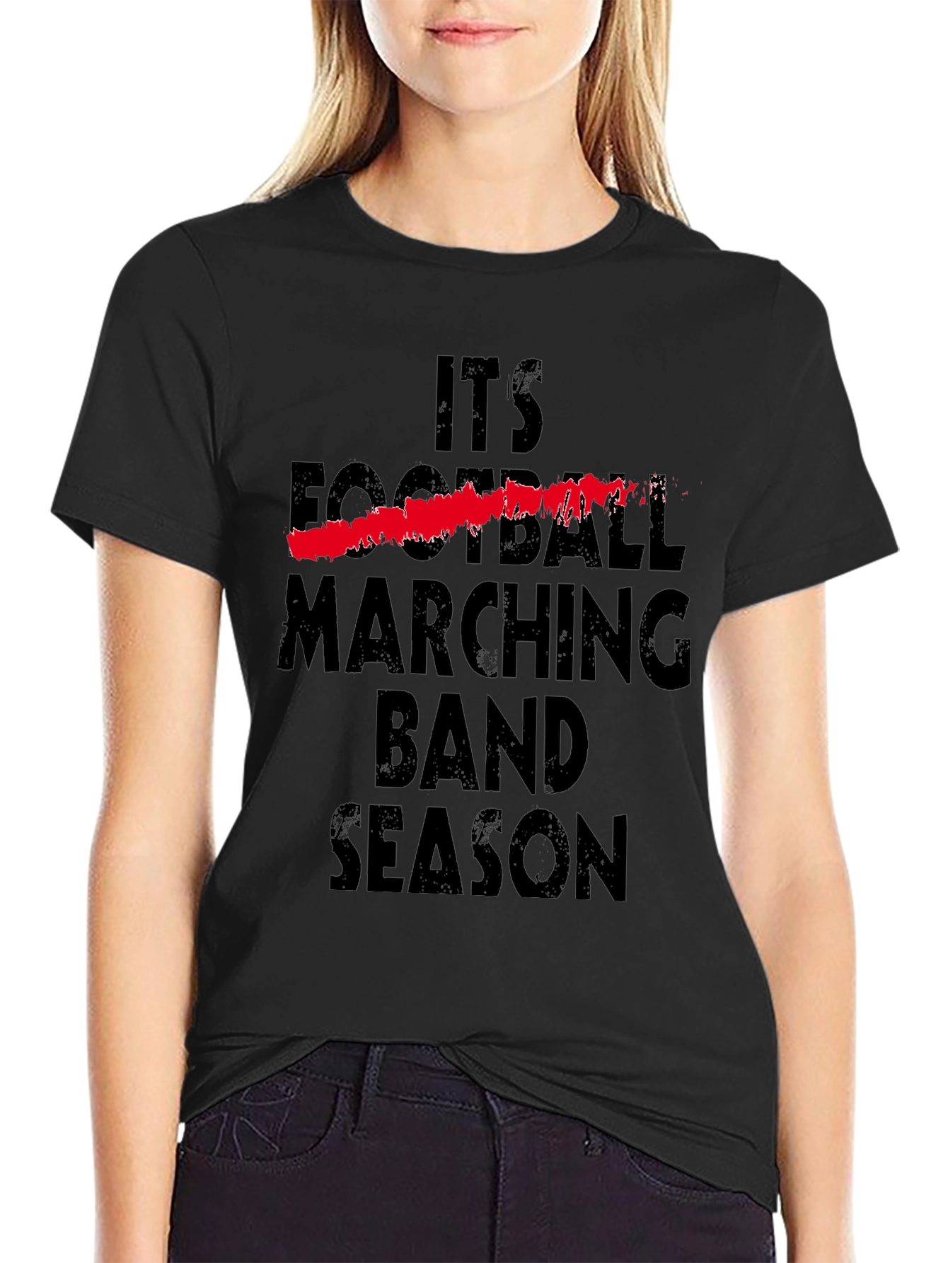 Marching Band Season T-Shirt - Unisex Black Tee