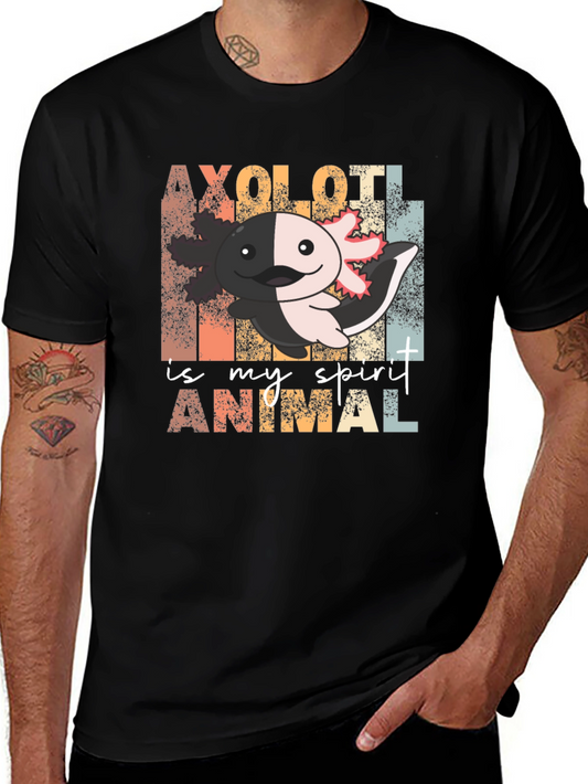Axolotl Spirit Animal Graphic T-Shirt
