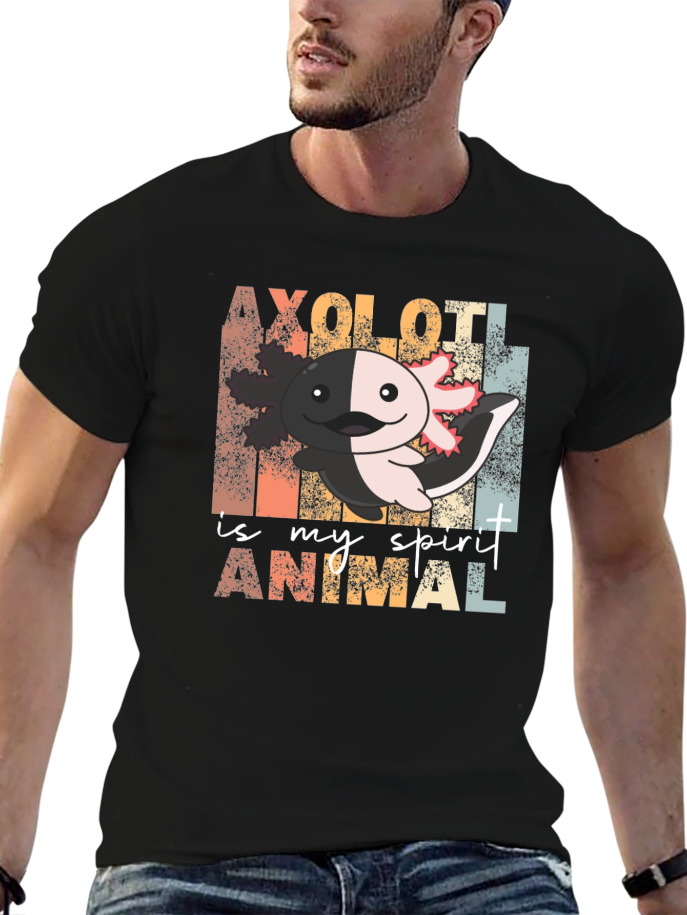 Axolotl Spirit Animal Graphic T-Shirt