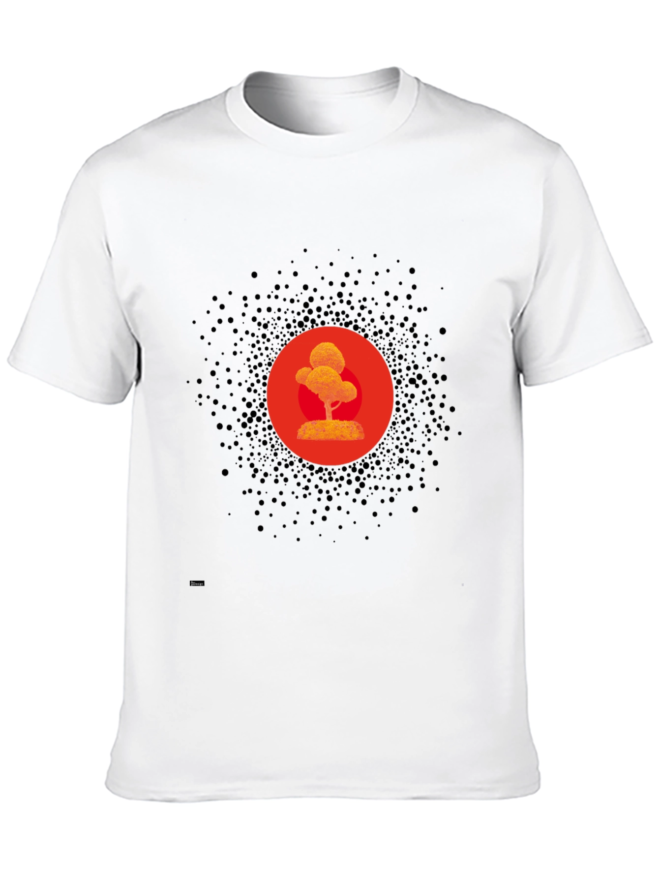 Modern Zen Tree Graphic Black T-Shirt