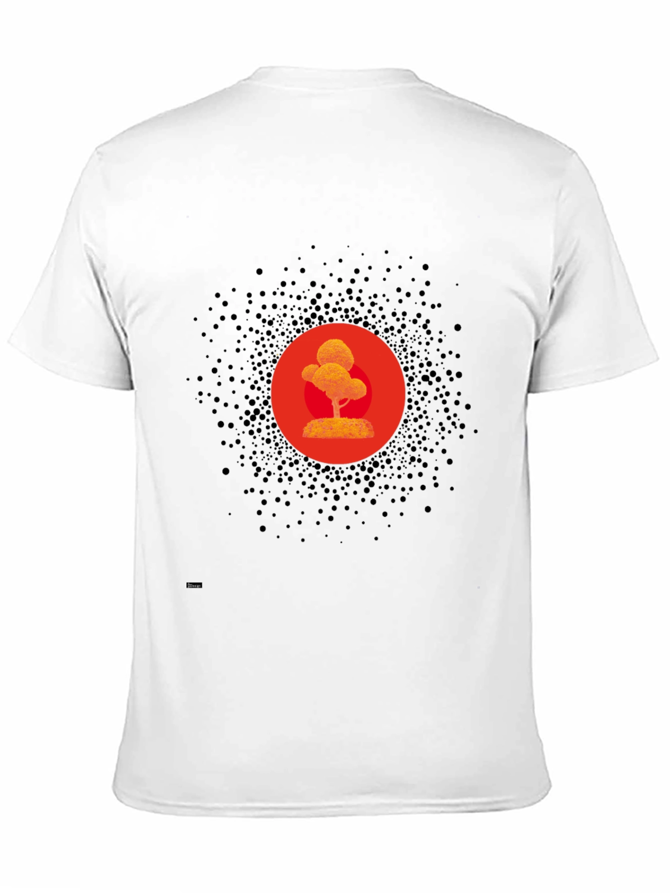 Modern Zen Tree Graphic Black T-Shirt