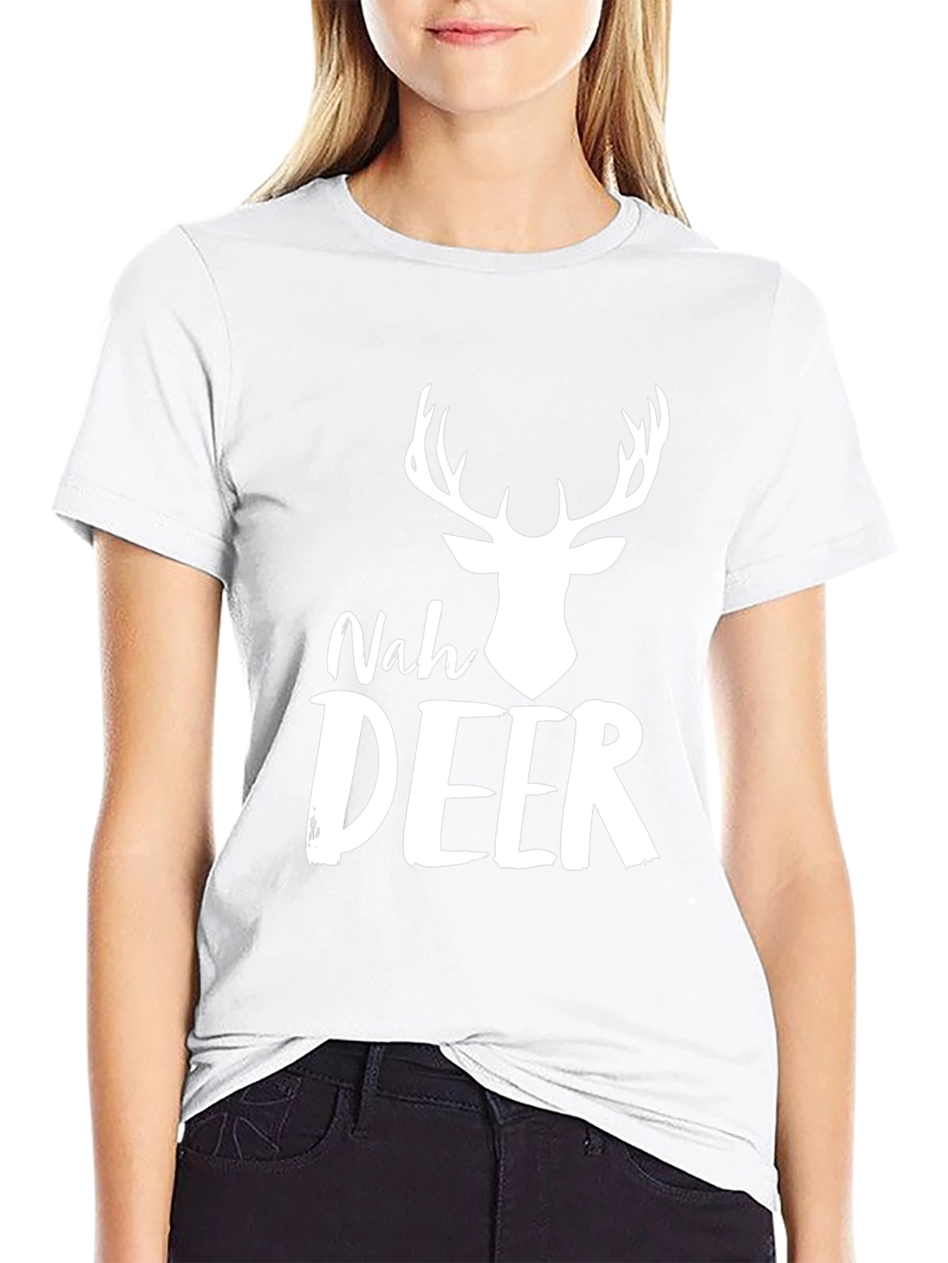 Nah Deer Mens Graphic T-Shirt