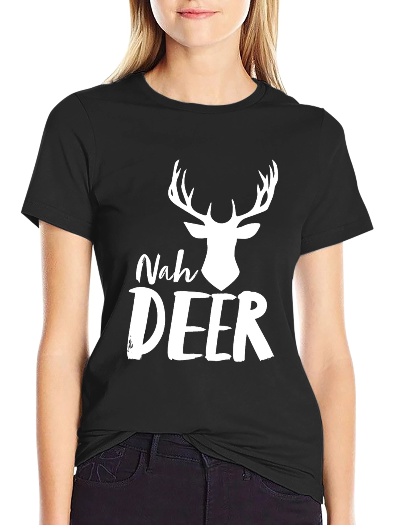 Nah Deer Mens Graphic T-Shirt