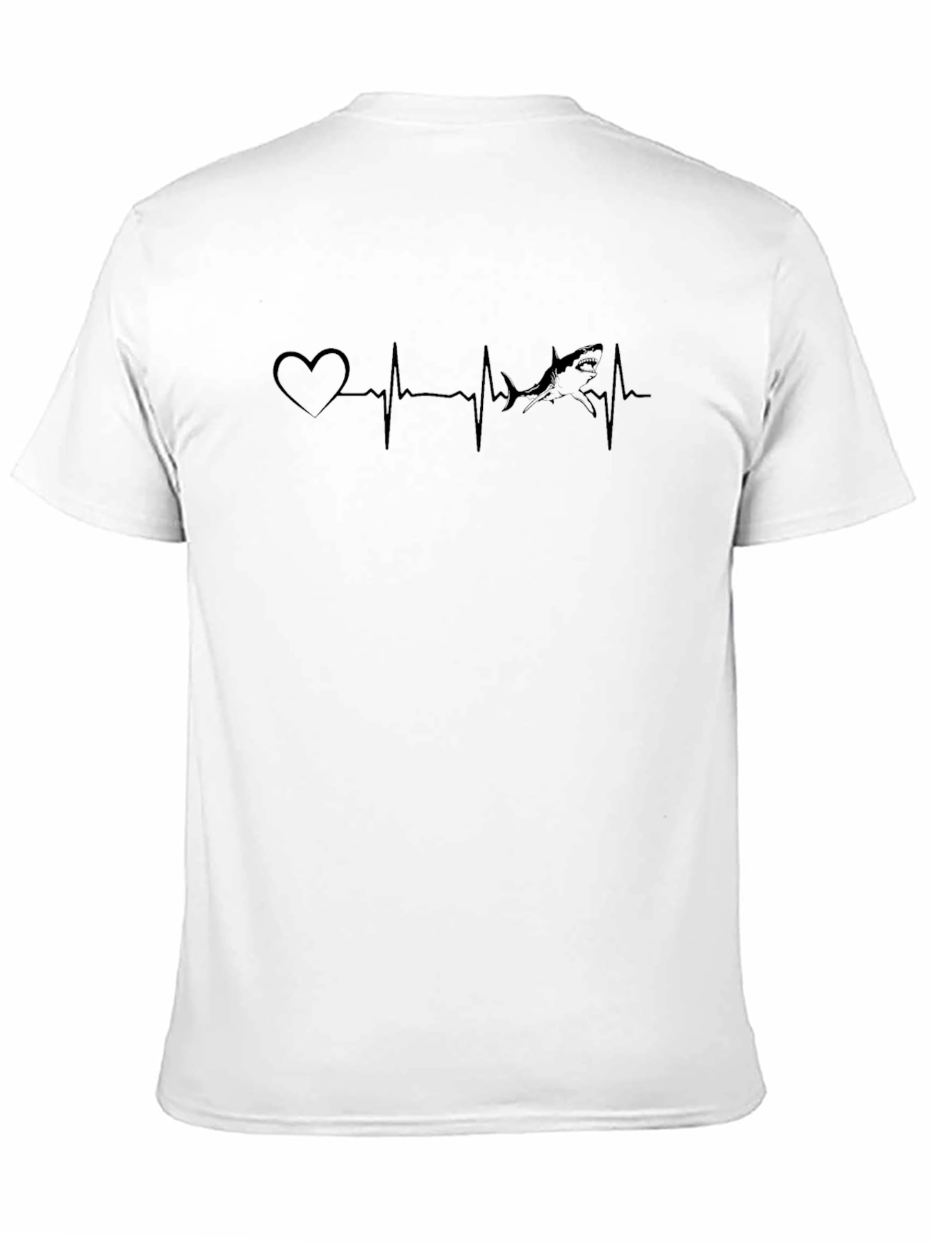 Shark Heartbeat Graphic T-Shirt