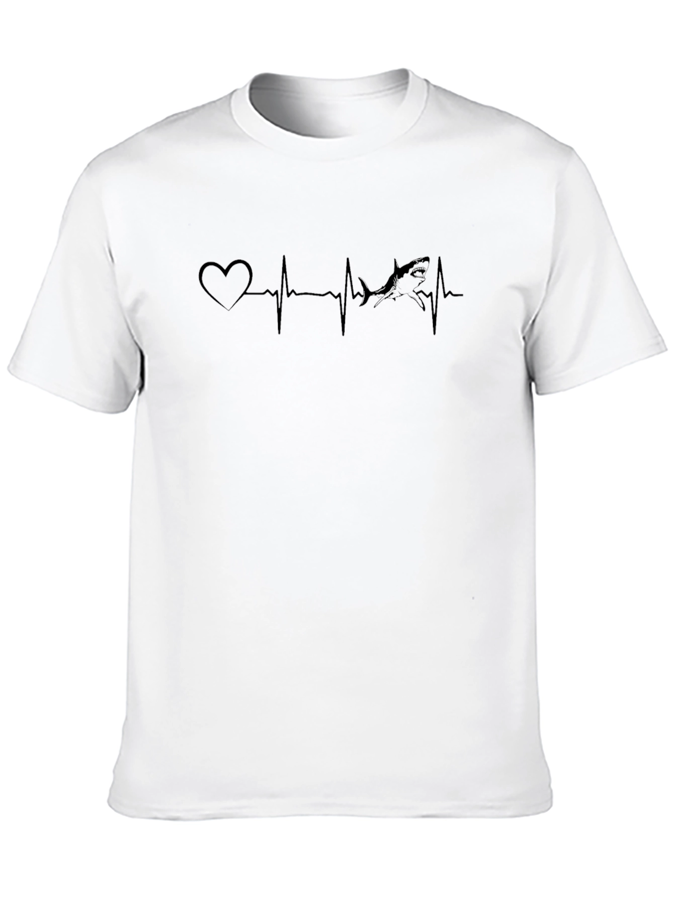 Shark Heartbeat Graphic T-Shirt