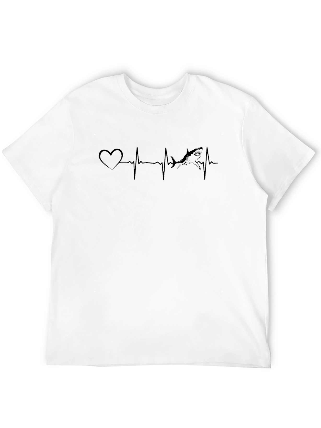 Shark Heartbeat Graphic T-Shirt