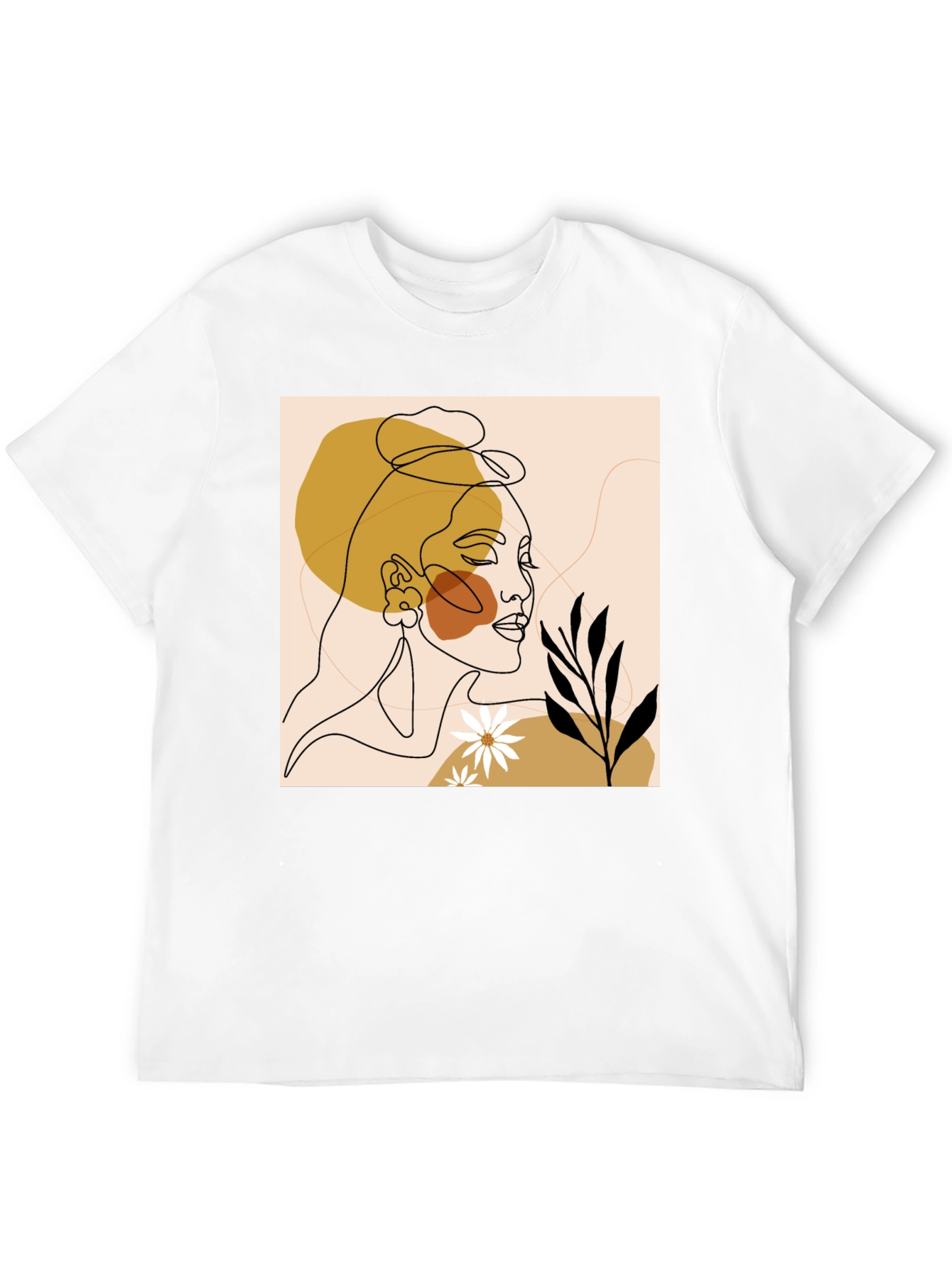 Abstract Face Line Art Graphic Tee