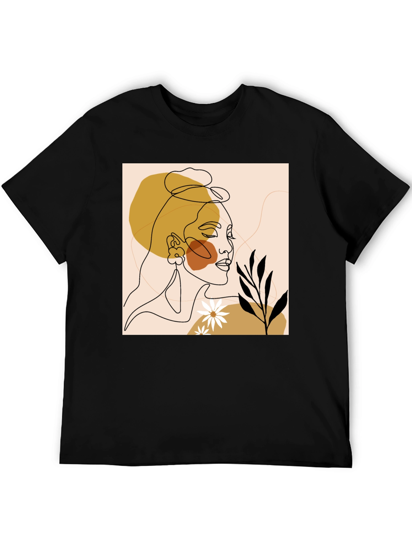 Abstract Face Line Art Graphic Tee