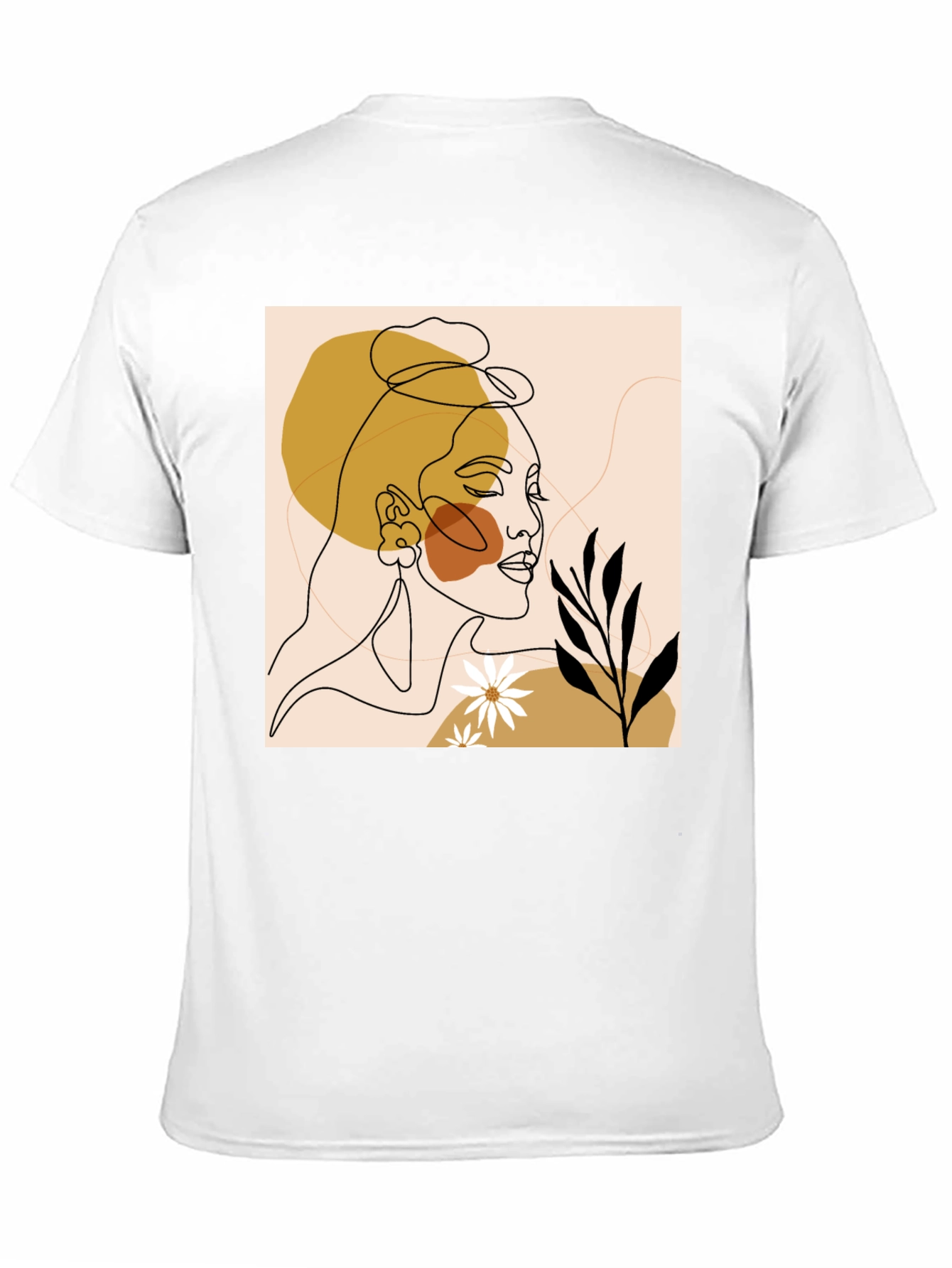 Abstract Face Line Art Graphic Tee