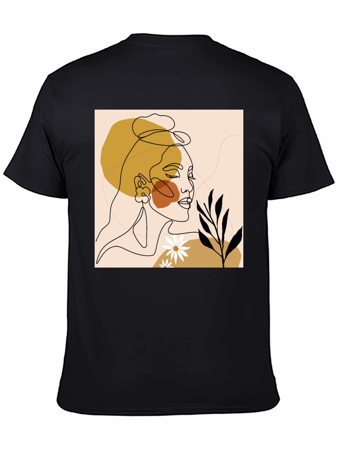 Abstract Face Line Art Graphic Tee