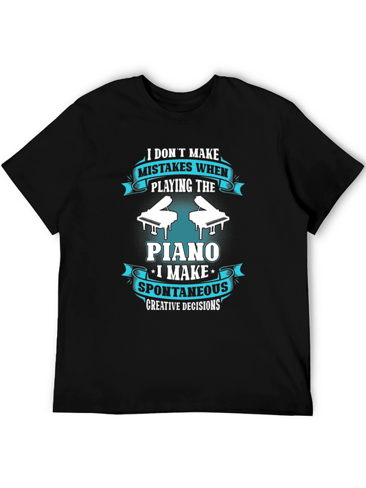 Funny Piano Player T-Shirt - Spontaneous Creative Decisions