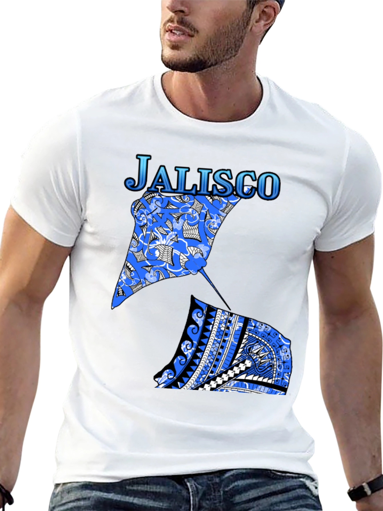 Jalisco Stingray Graphic Tee - Black