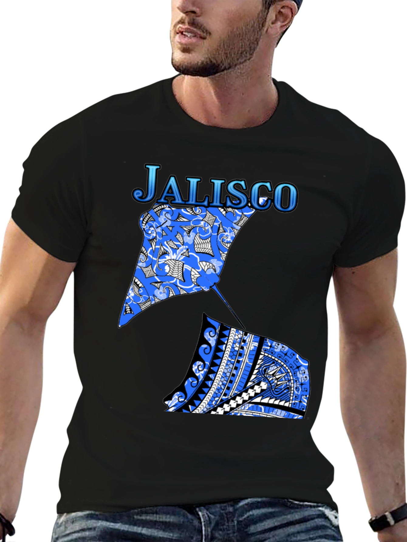 Jalisco Stingray Graphic Tee - Black
