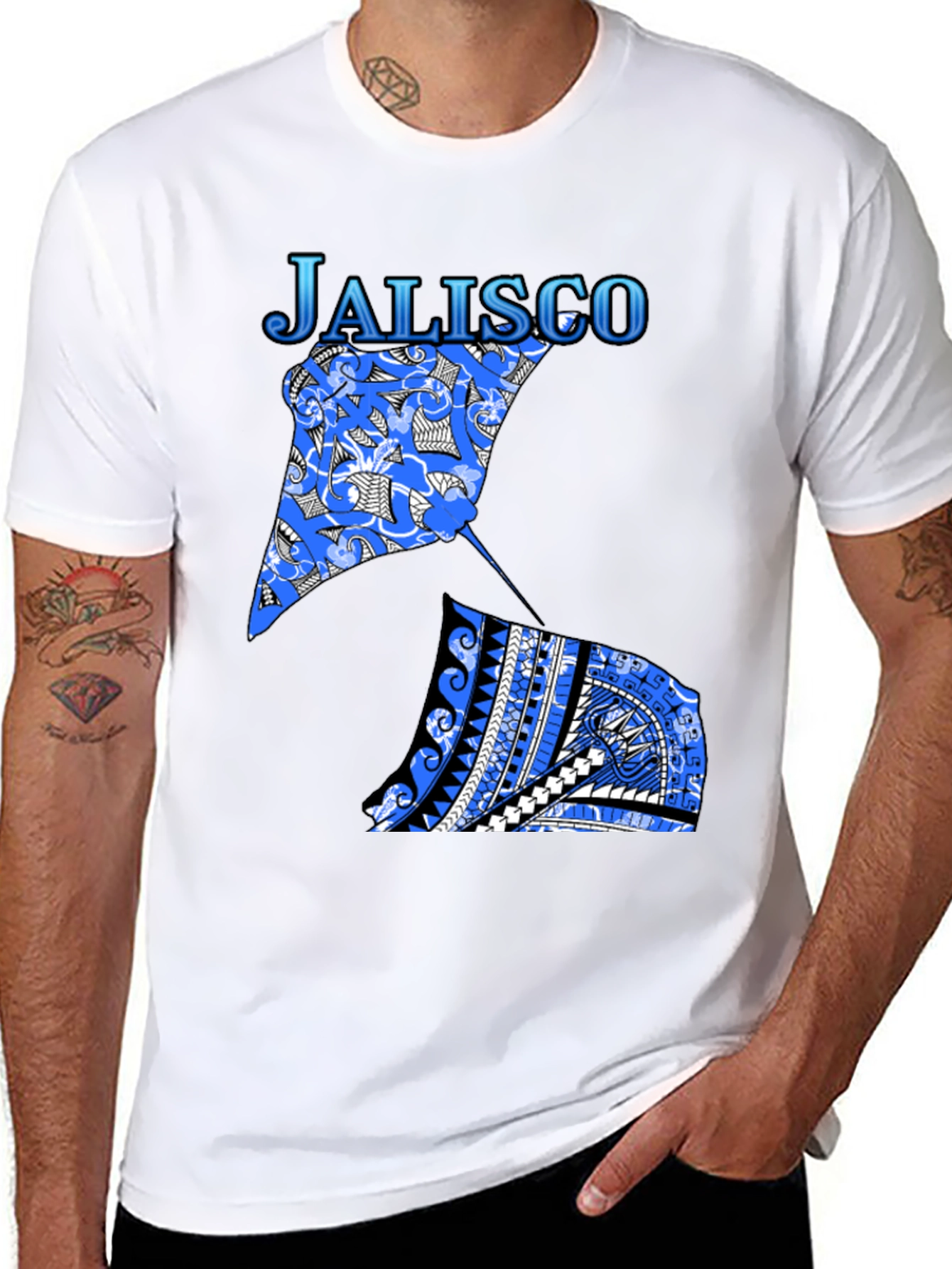 Jalisco Stingray Graphic Tee - Black