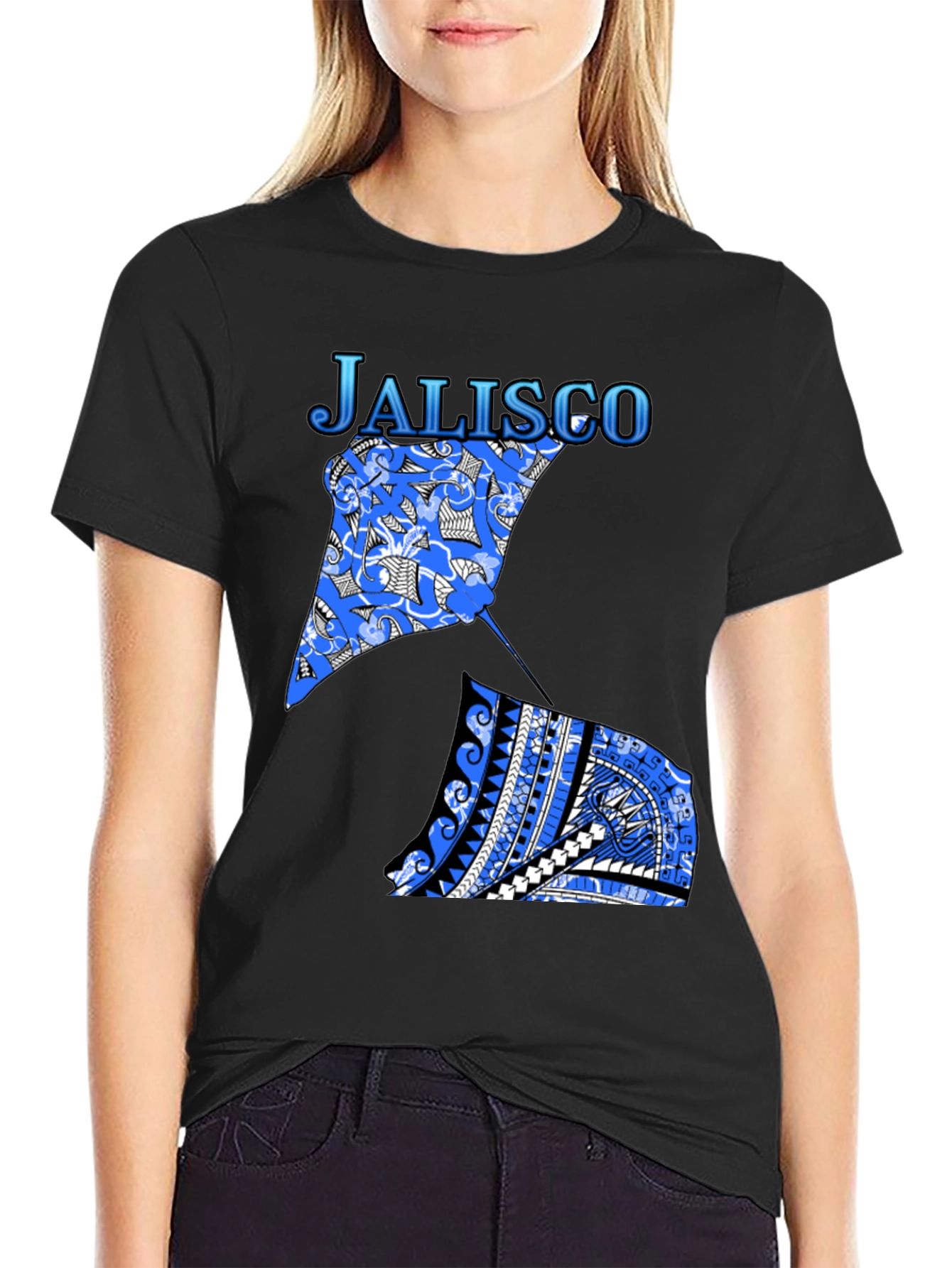 Jalisco Stingray Graphic Tee - Black