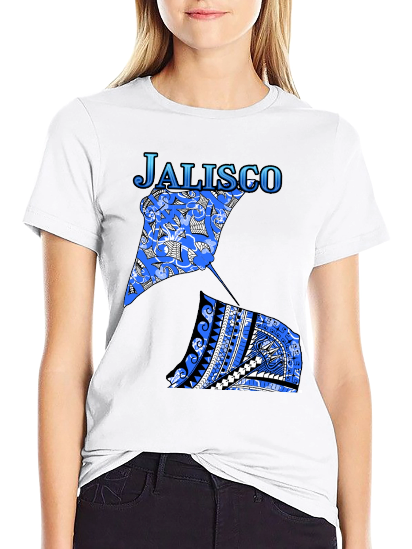 Jalisco Stingray Graphic Tee - Black