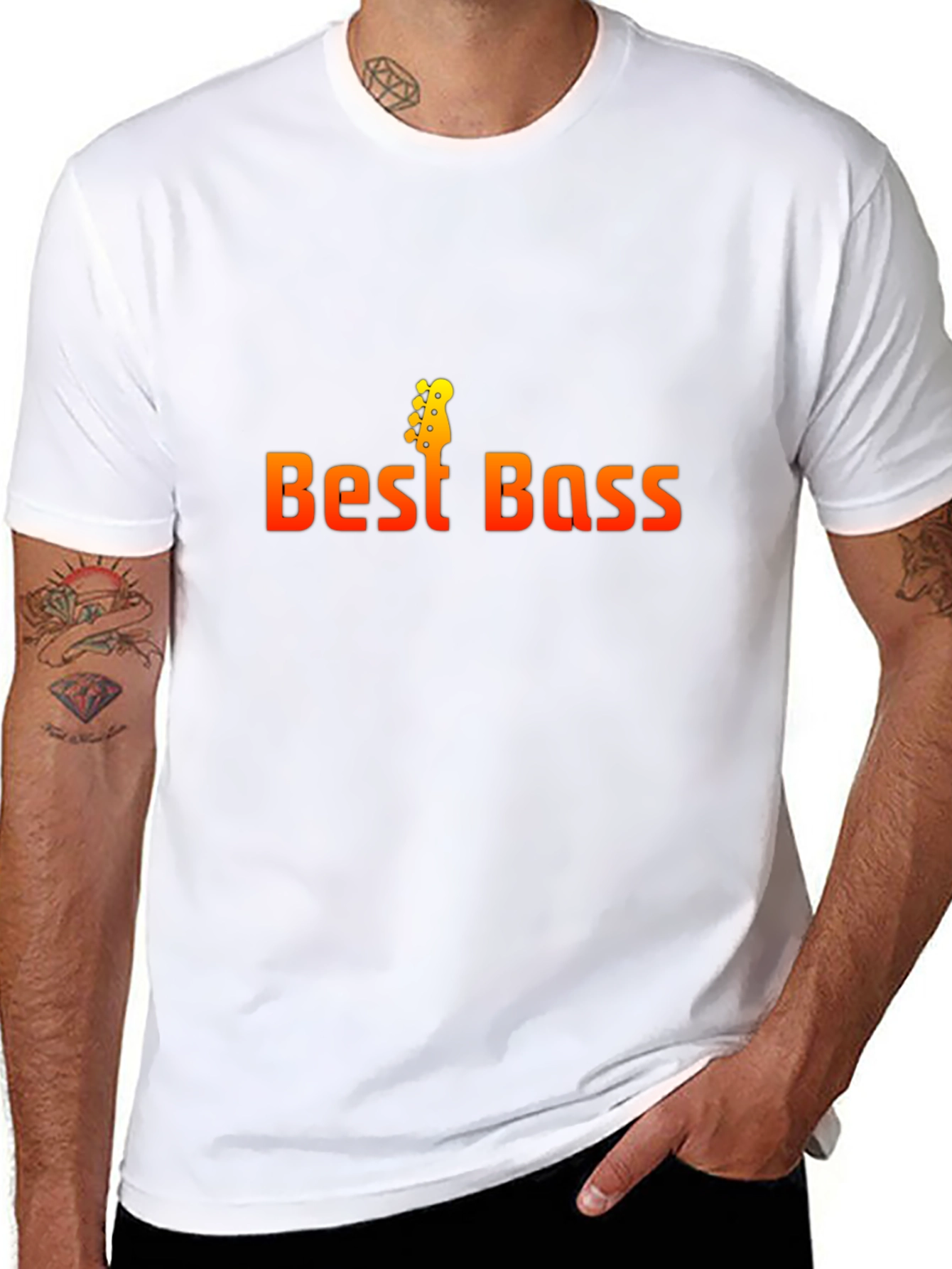 Best Bass Guitar Graphic Tee - Music Lover Shirt