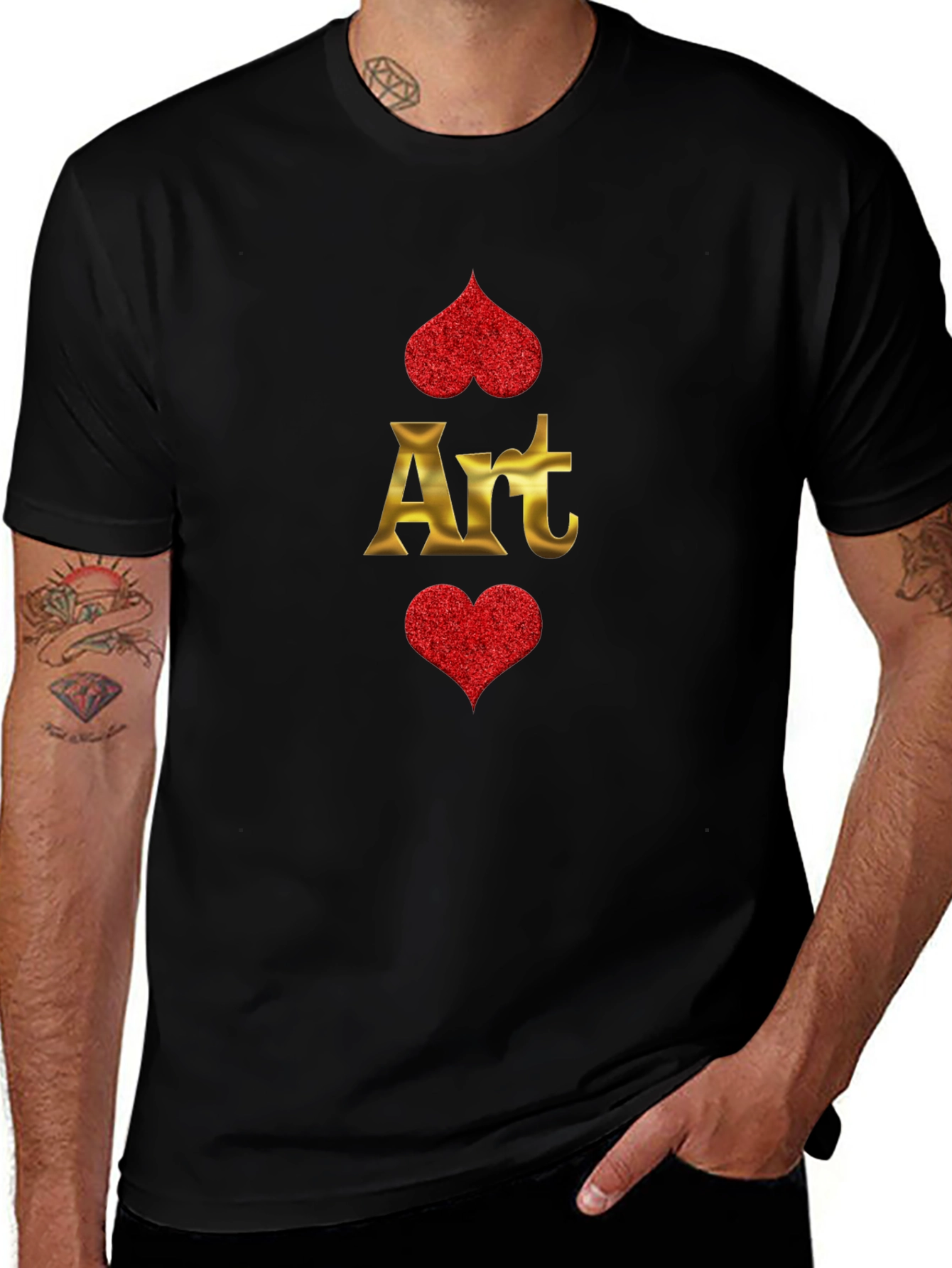 Art Hearts Graphic T-Shirt