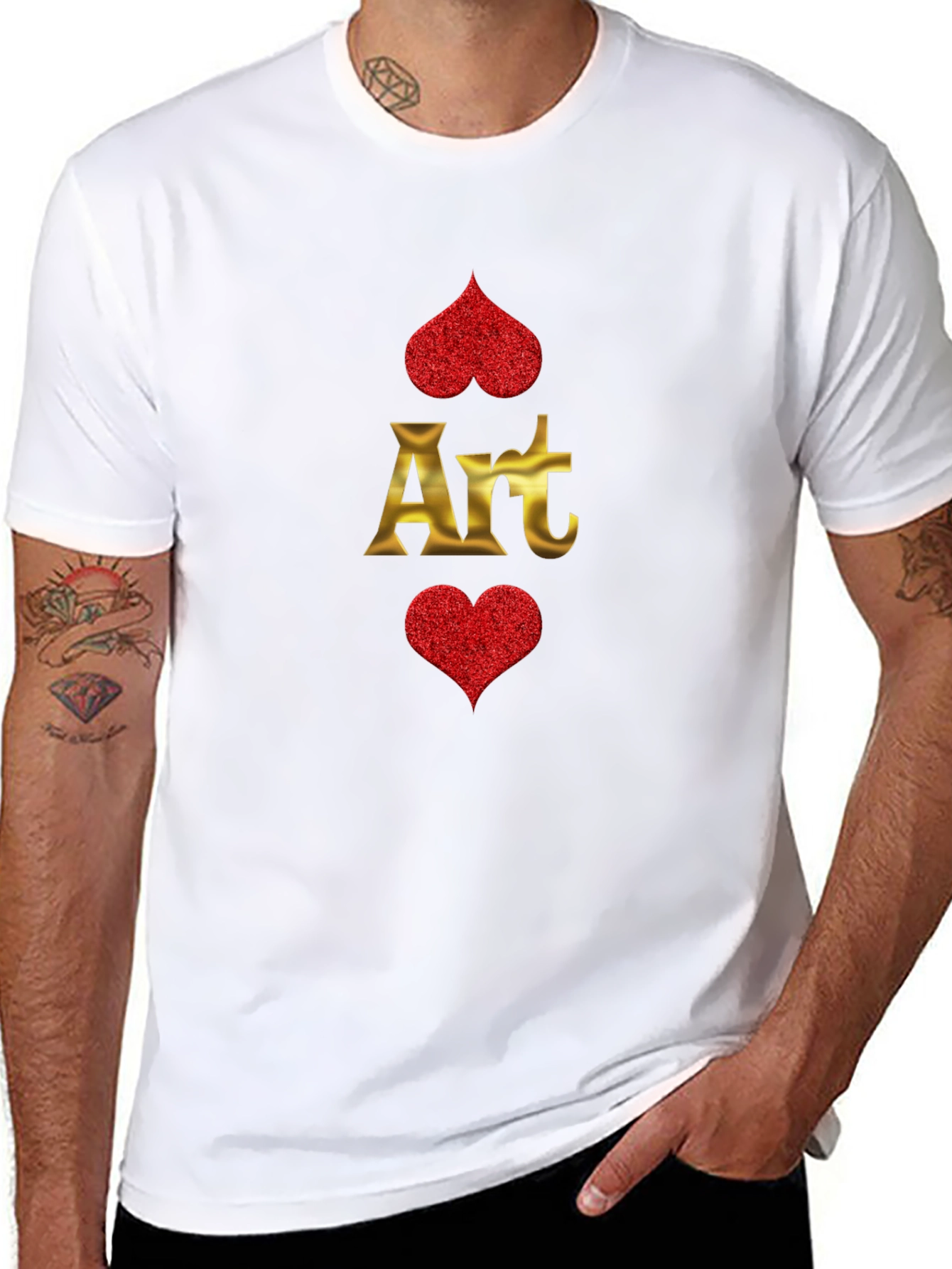 Art Hearts Graphic T-Shirt