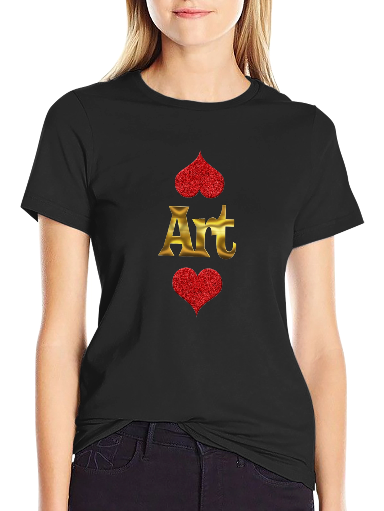 Art Hearts Graphic T-Shirt