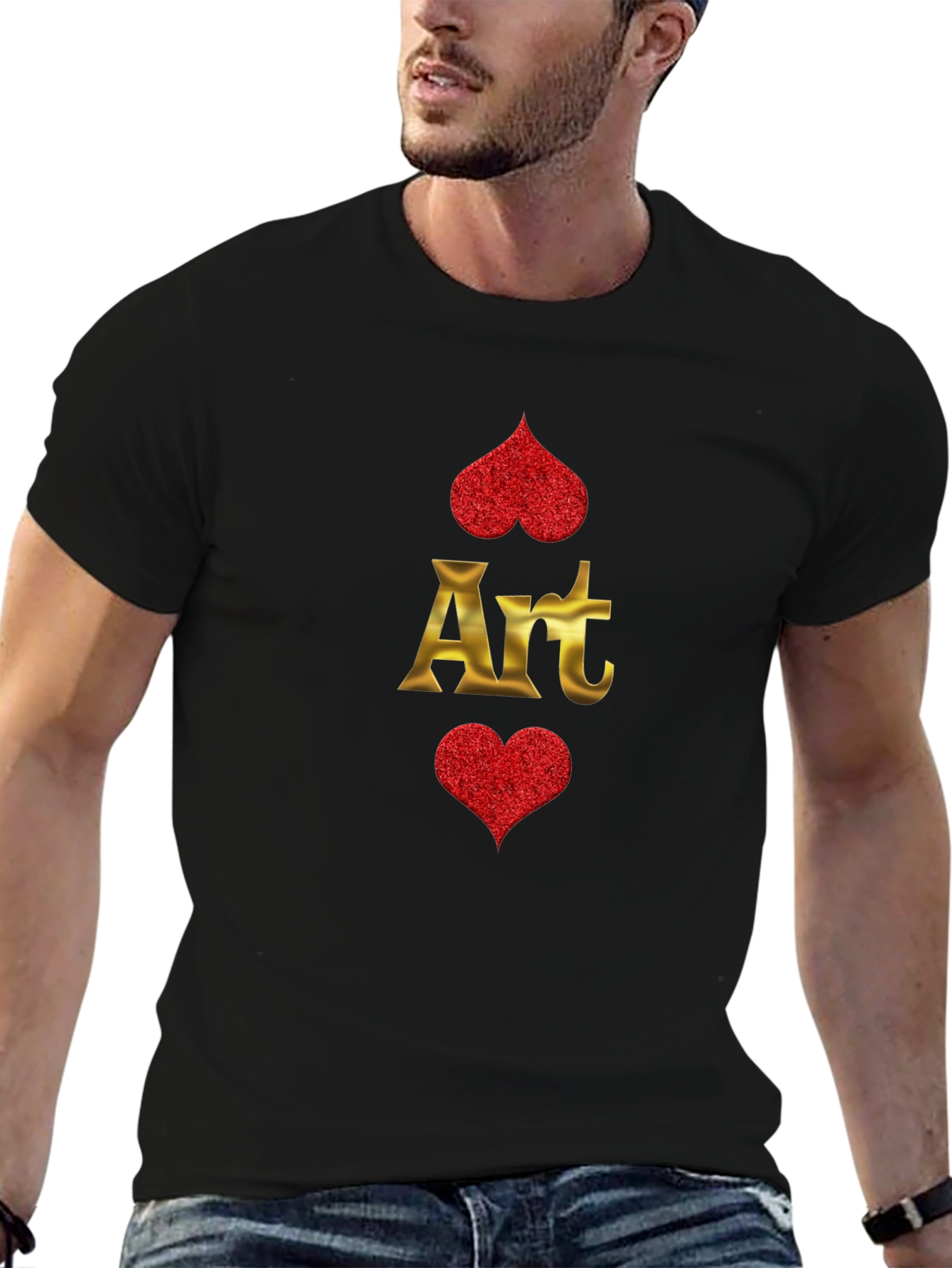 Art Hearts Graphic T-Shirt