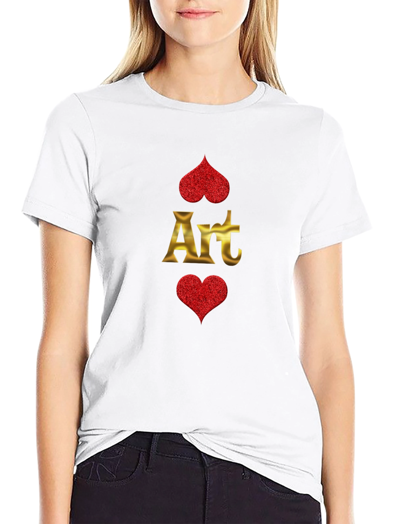 Art Hearts Graphic T-Shirt