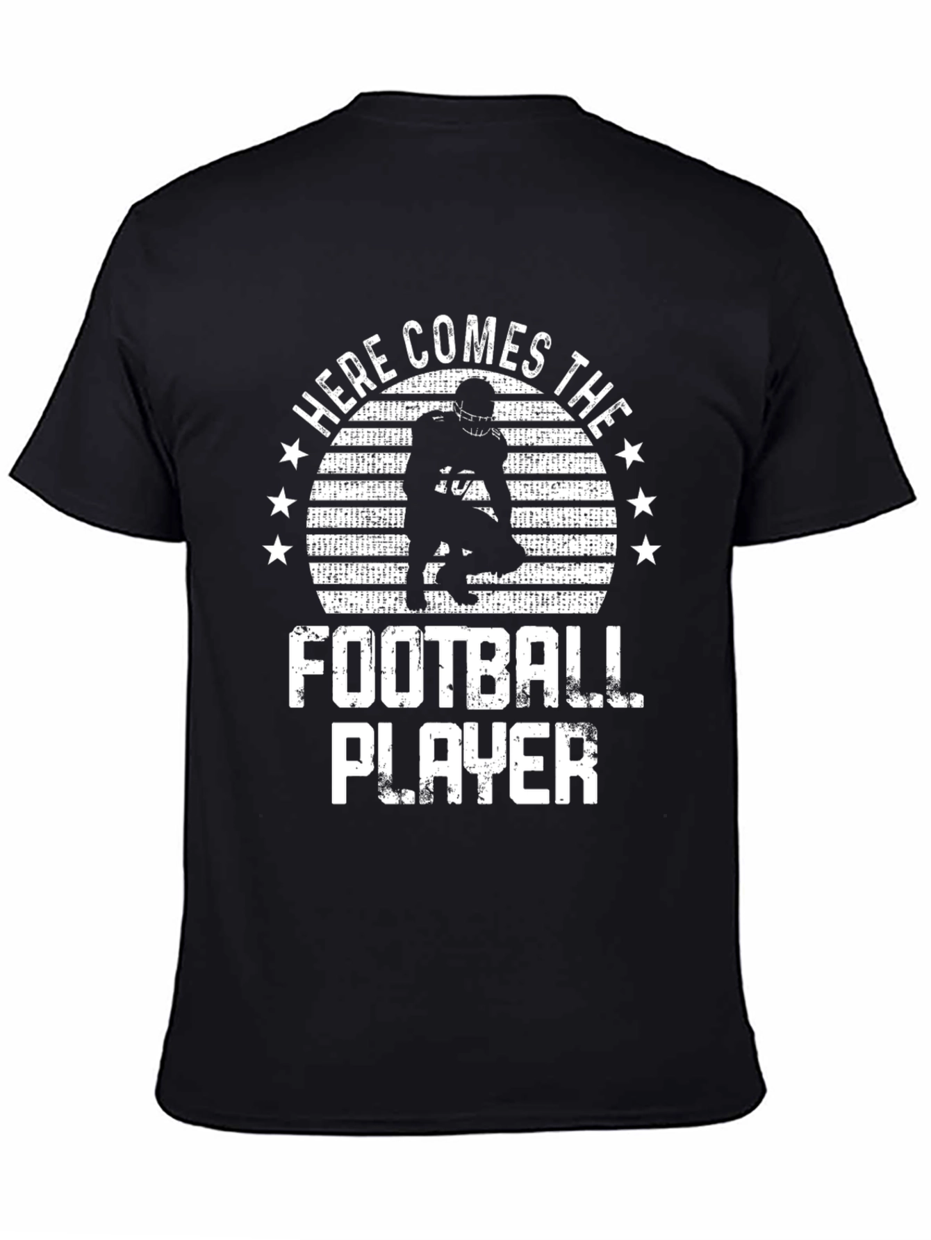 Here Comes The Football Player Graphic T-Shirt