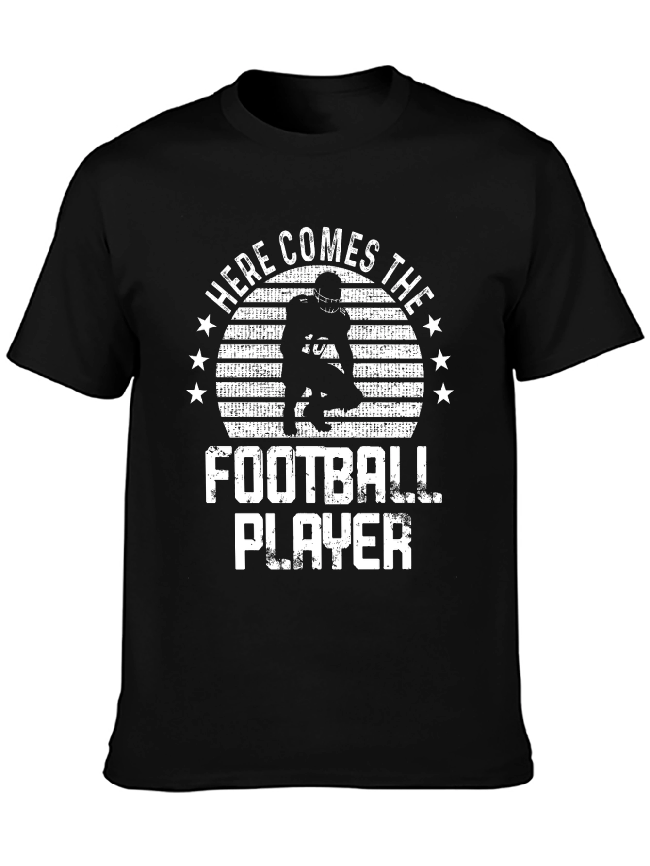 Here Comes The Football Player Graphic T-Shirt