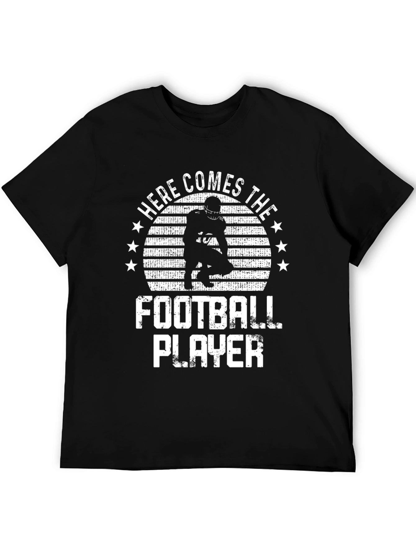 Here Comes The Football Player Graphic T-Shirt