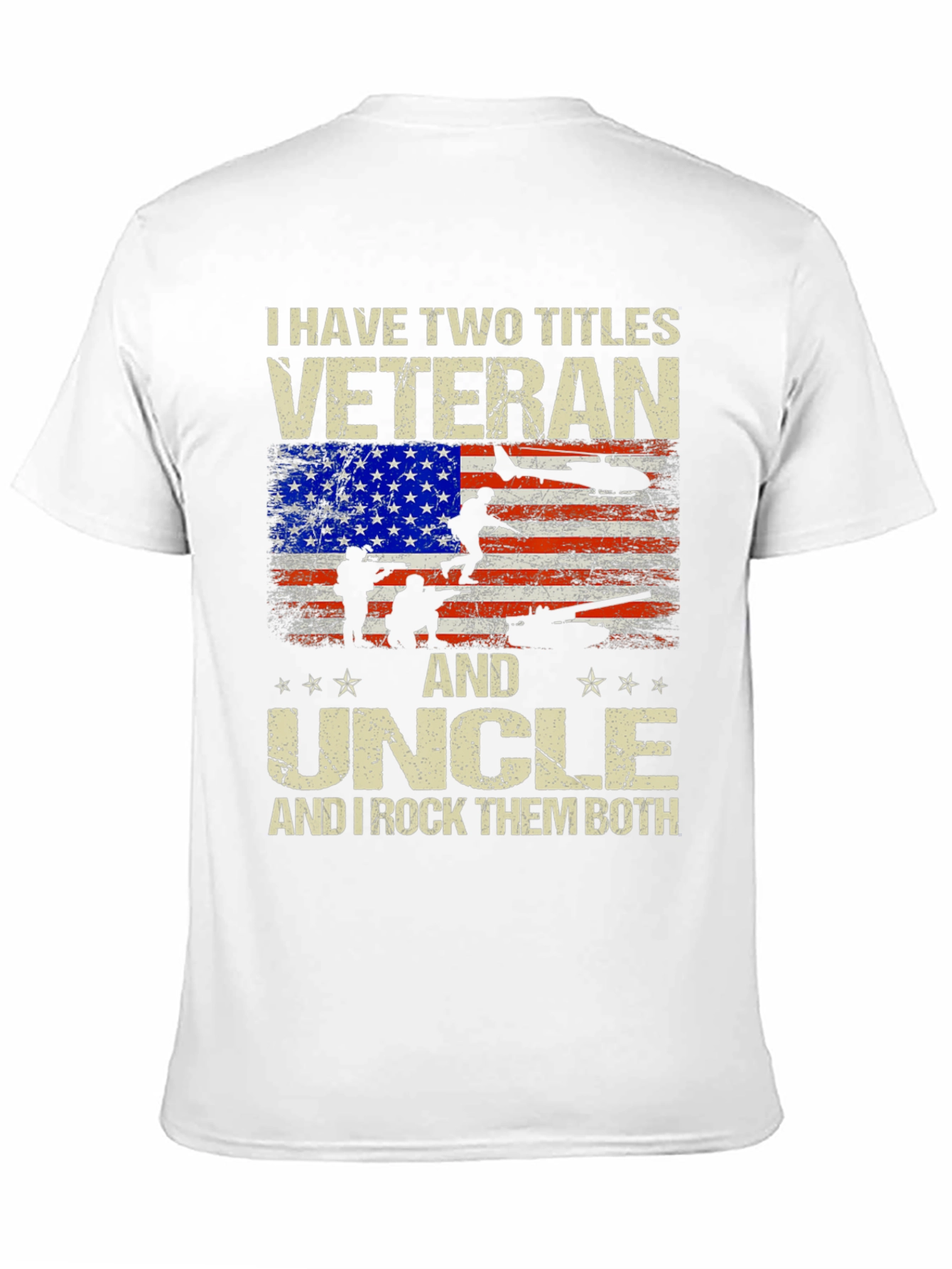 Veteran & Uncle T-Shirt - Patriotic Military Tee