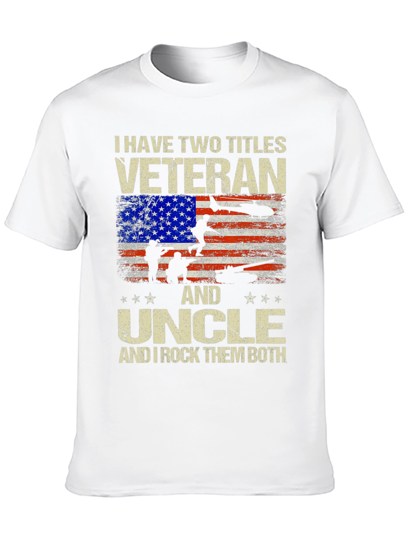 Veteran & Uncle T-Shirt - Patriotic Military Tee