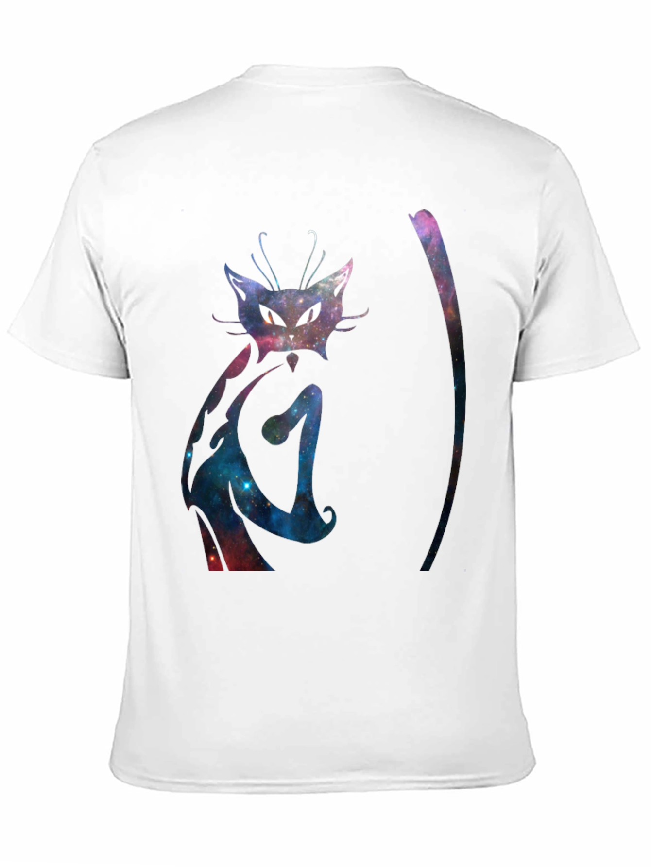 Galaxy Cat T-Shirt - Cosmic Feline Design