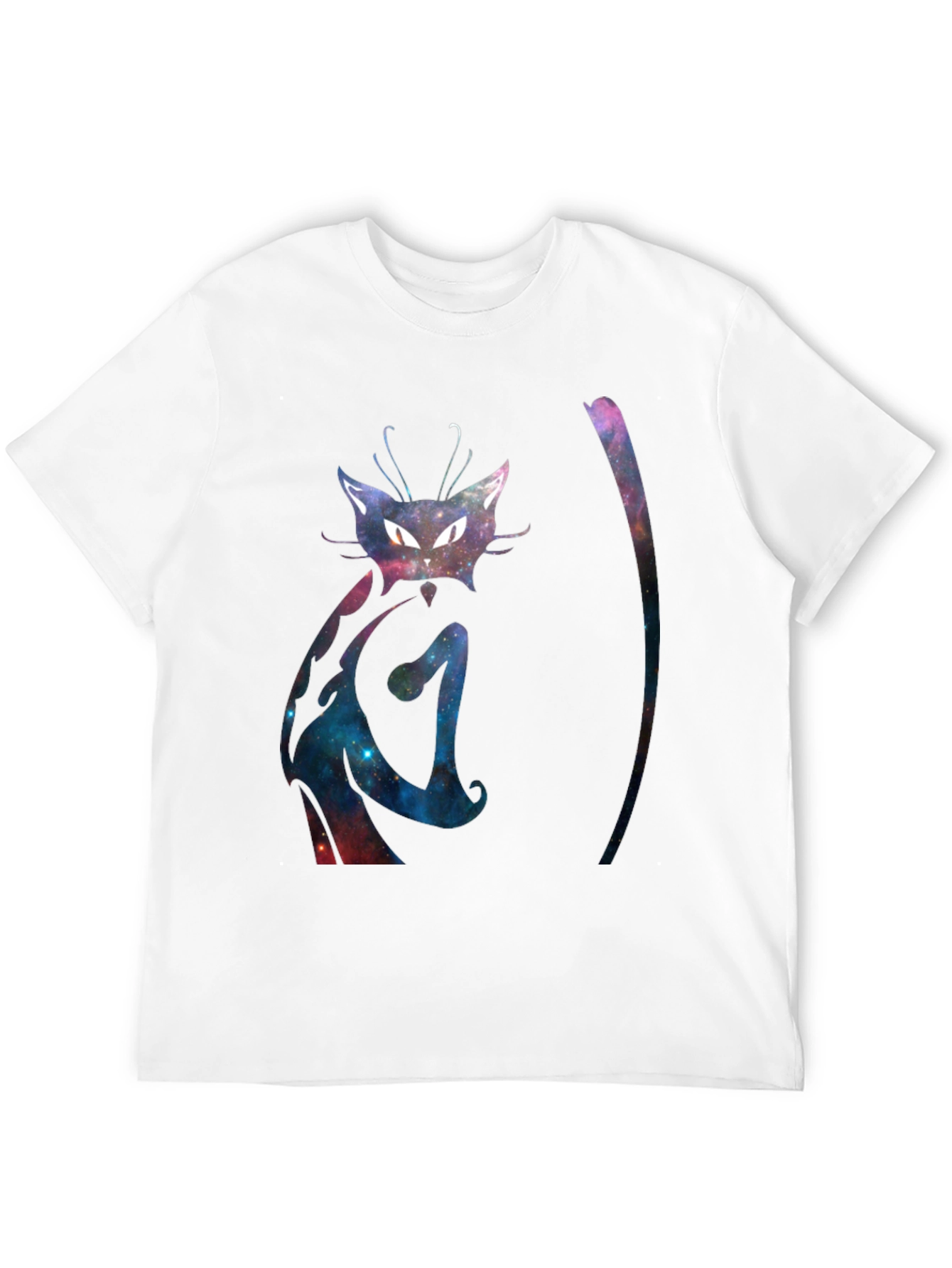 Galaxy Cat T-Shirt - Cosmic Feline Design