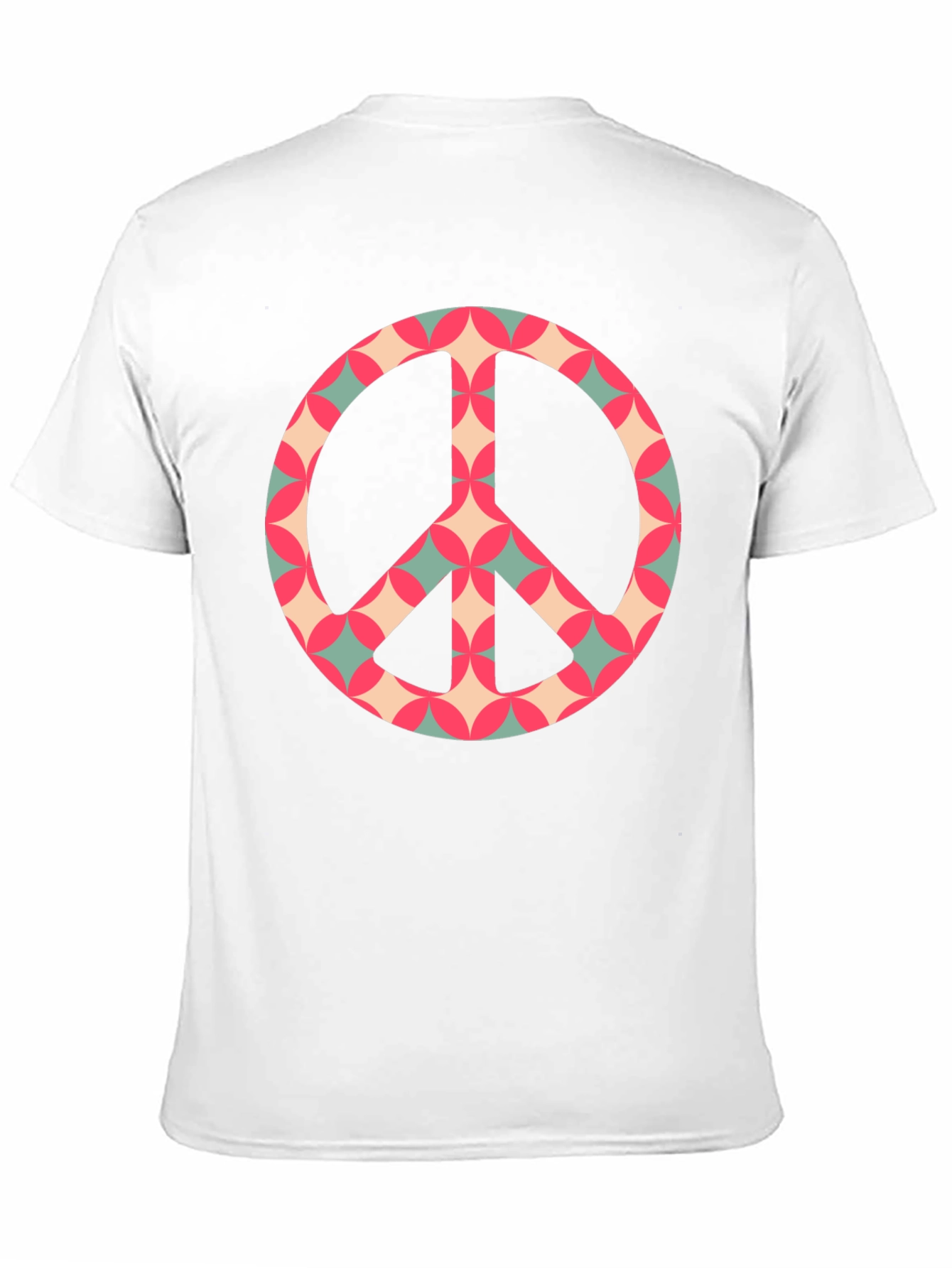 Retro Peace Sign Graphic Tee - Classic Black