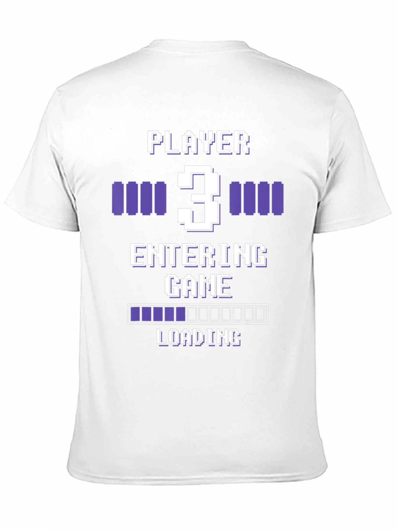 Gamer Player 3 Entering Game Black Graphic Tee