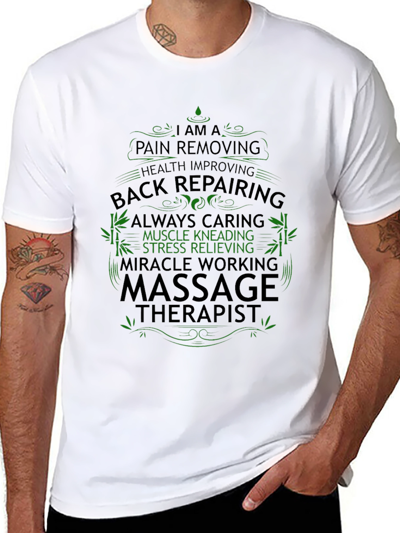 Massage Therapist T-Shirt - Back Repairing Pain Removing