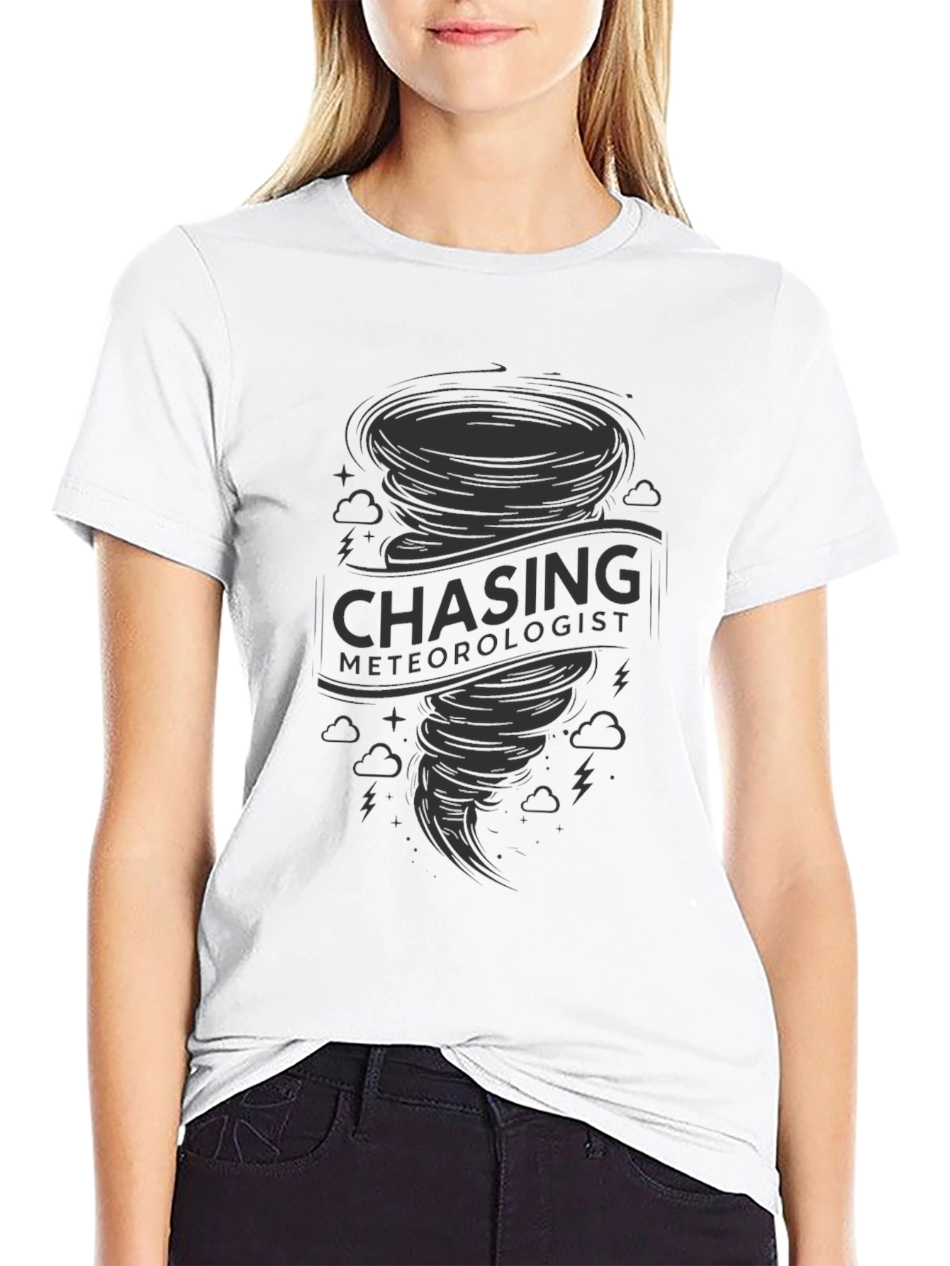 Chasing Meteorologist Tornado Graphic T-Shirt