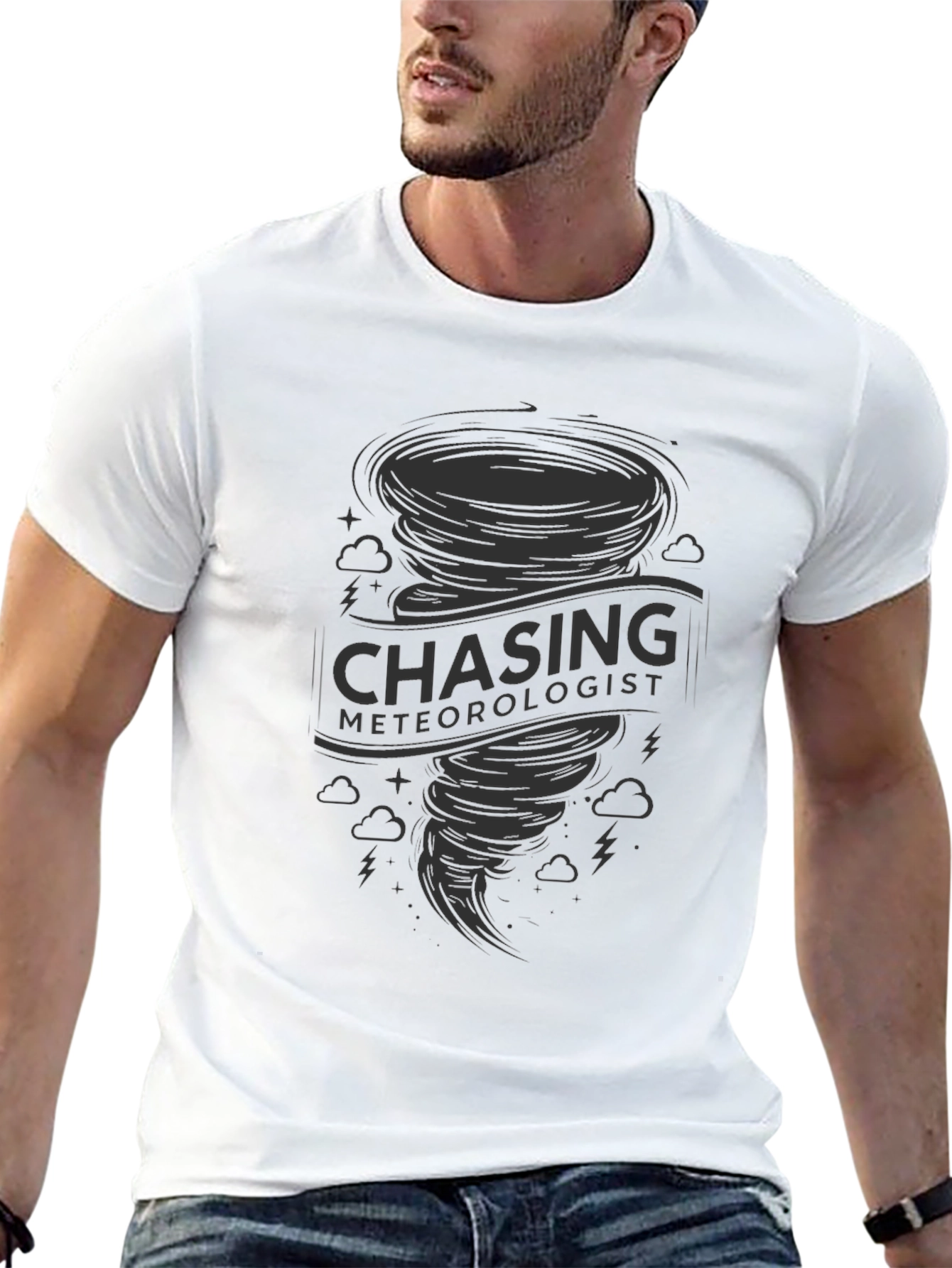 Chasing Meteorologist Tornado Graphic T-Shirt