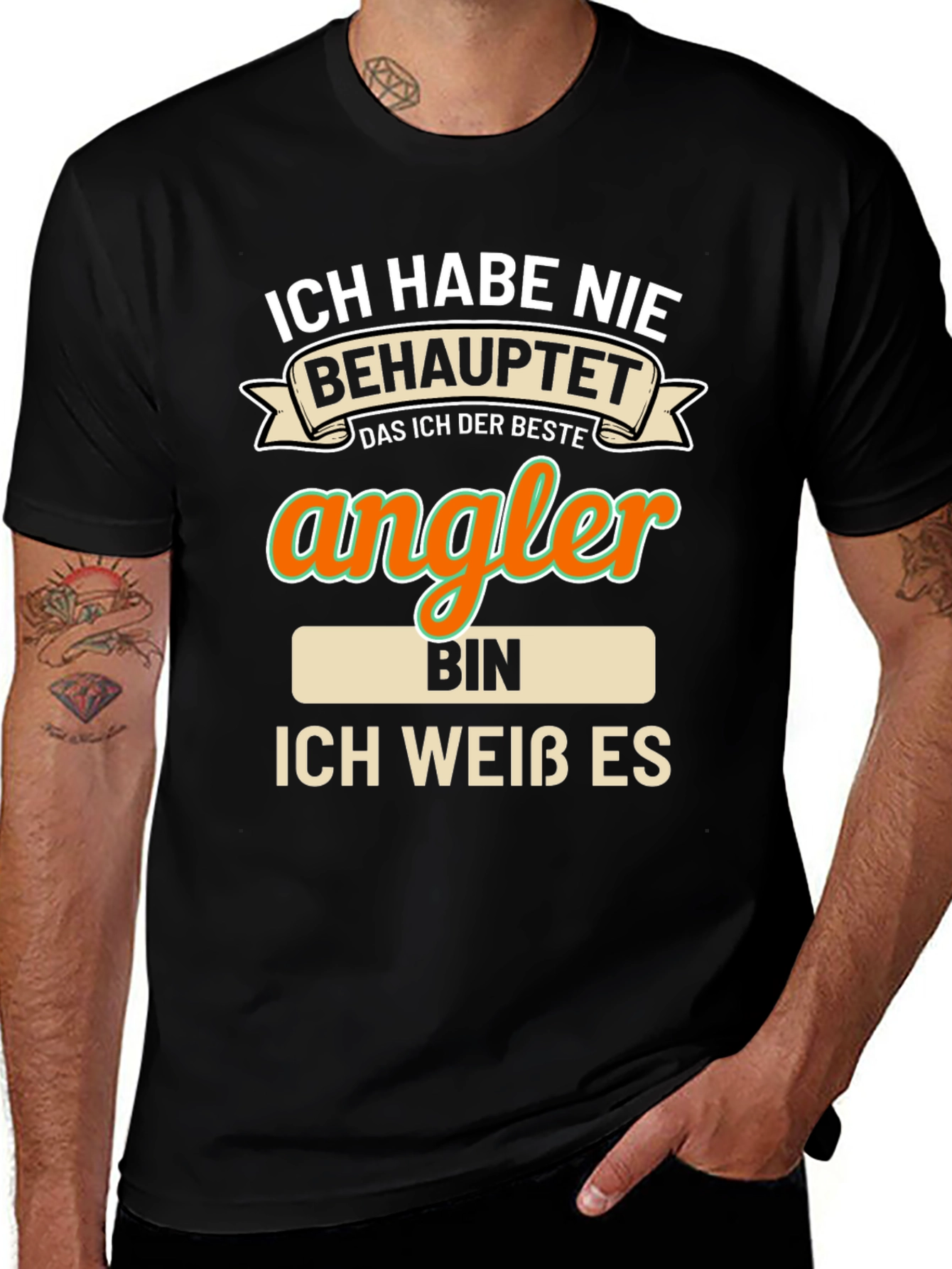 Funny Angler T-Shirt - Ich Habe Nie Behauptet