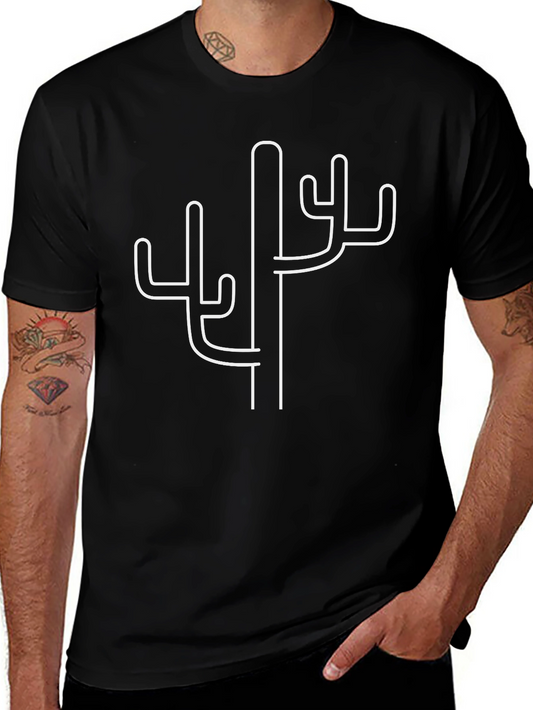 Cactus Graphic Tee - Modern Desert Style