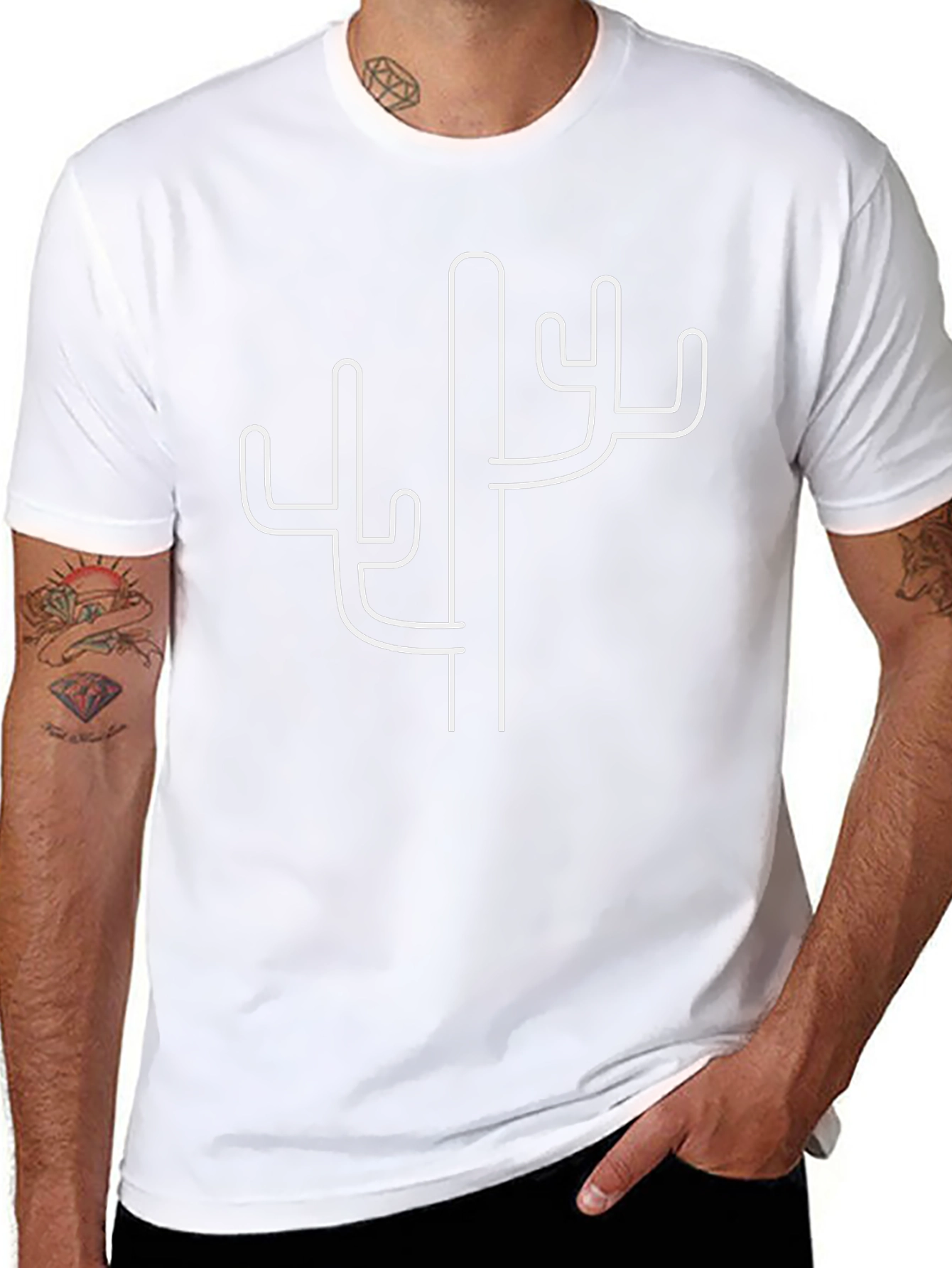 Cactus Graphic Tee - Modern Desert Style