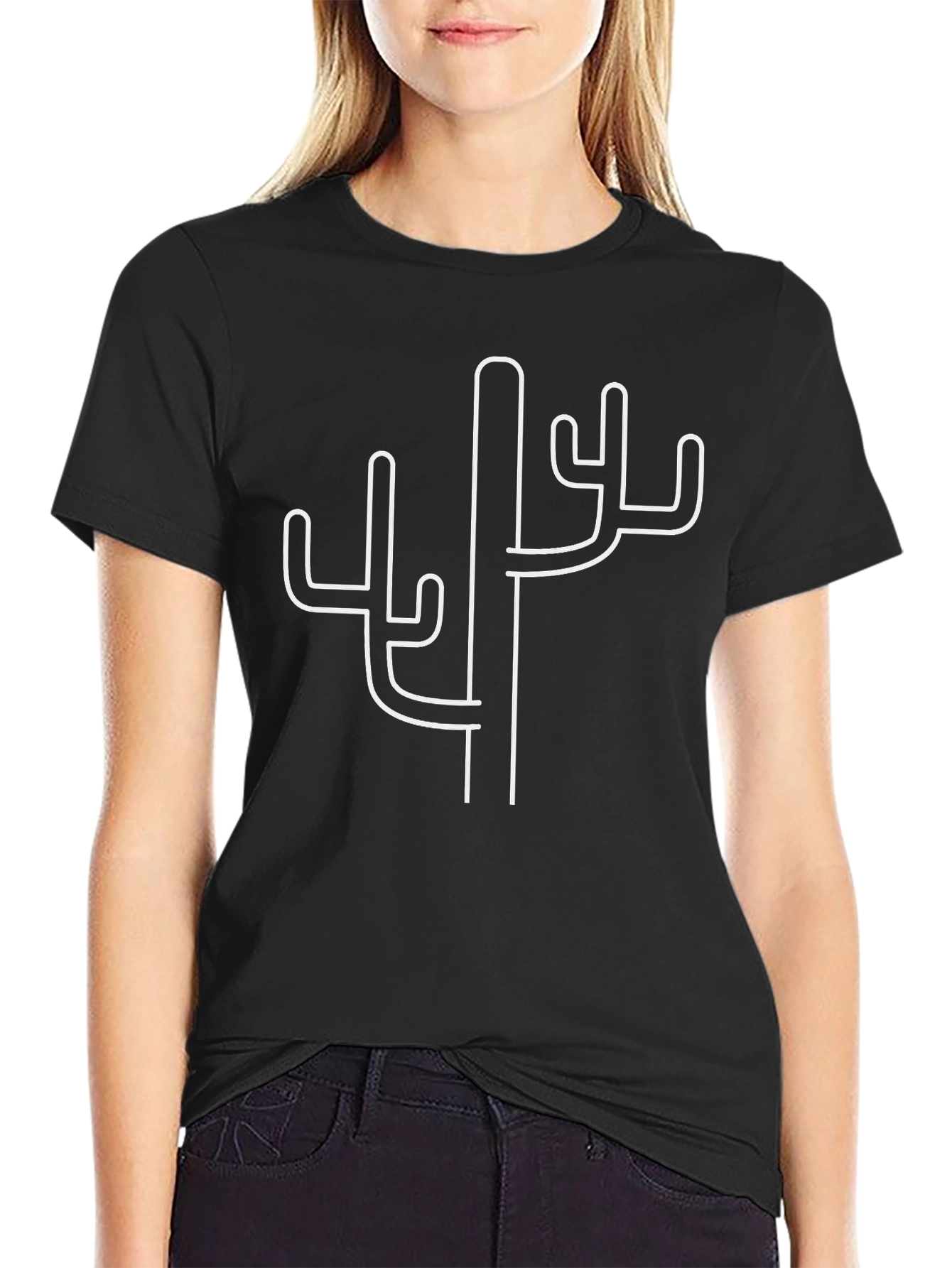 Cactus Graphic Tee - Modern Desert Style